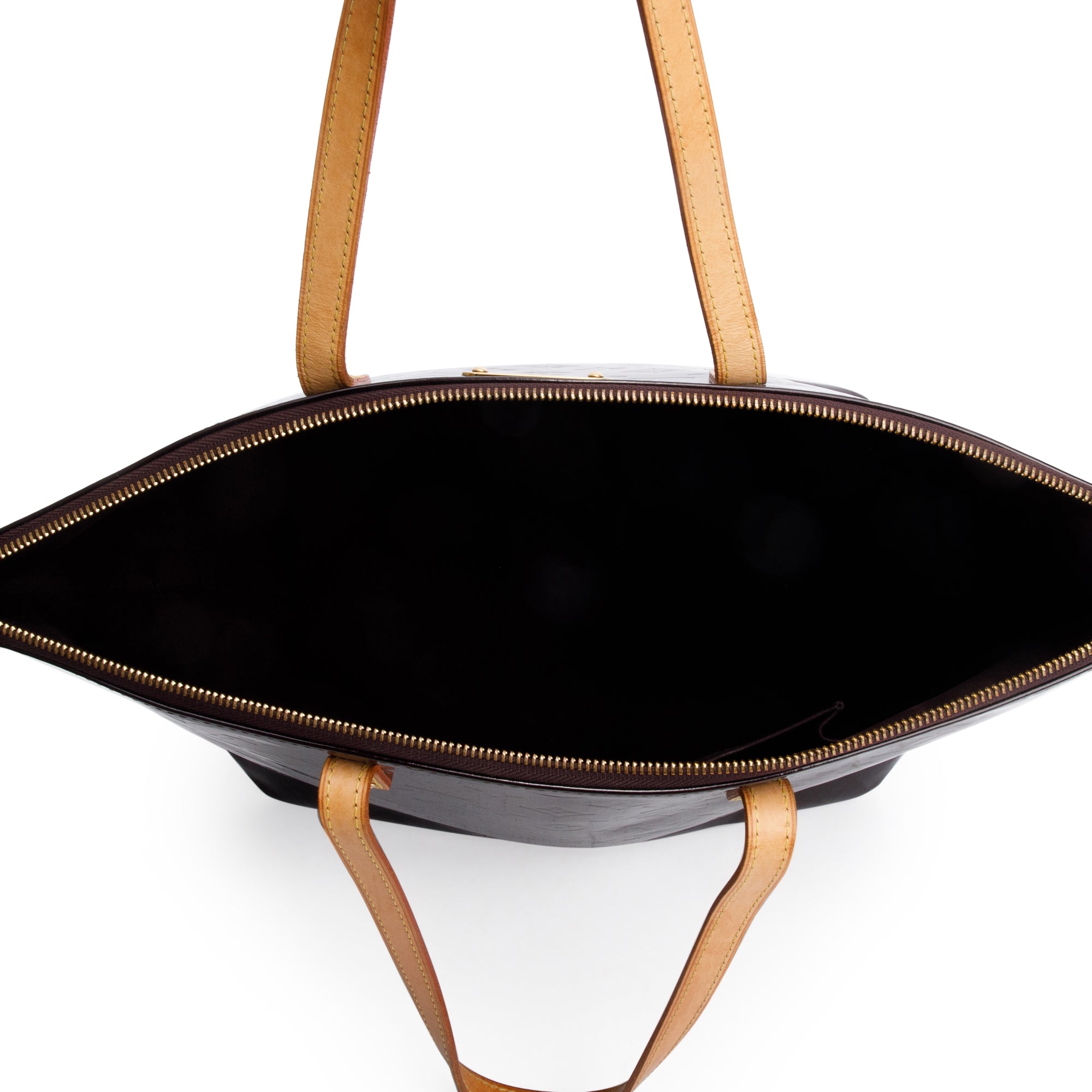 Louis Vuitton Amarante Monogram Vernis Bellevue GM