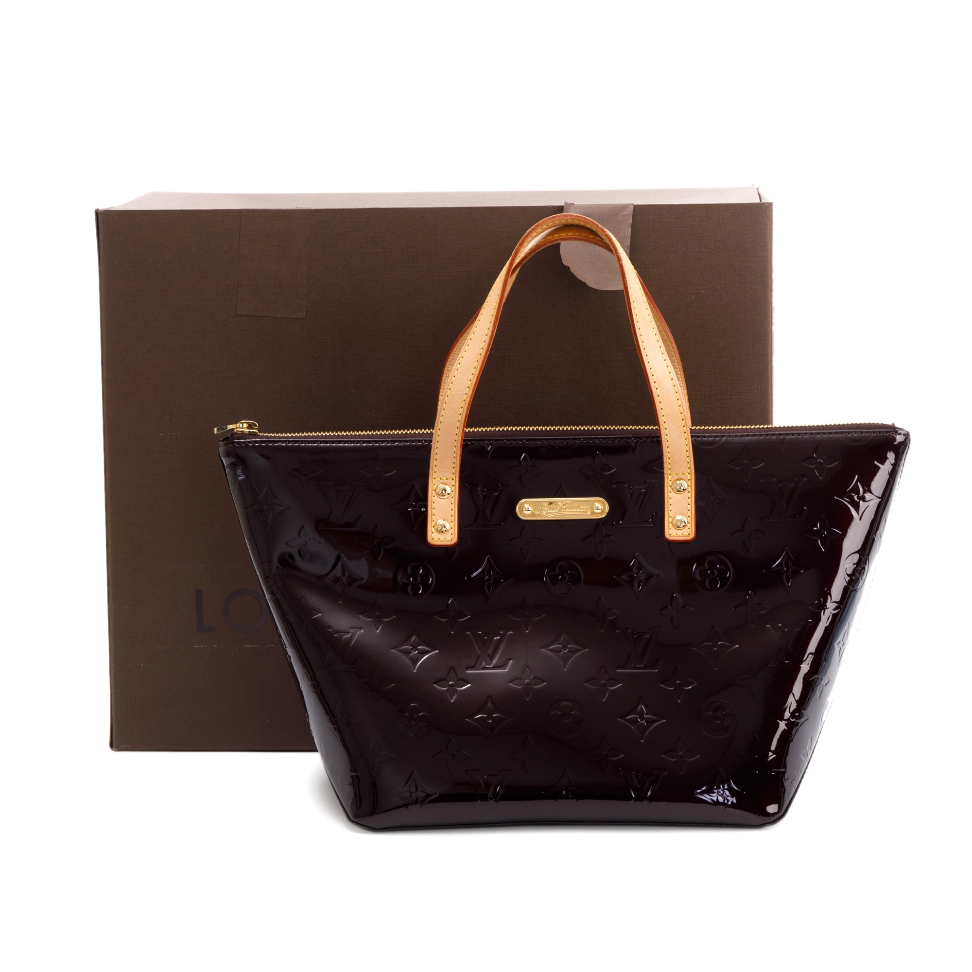 Louis Vuitton Amarante Monogram Vernis Bellevue PM w/ Box