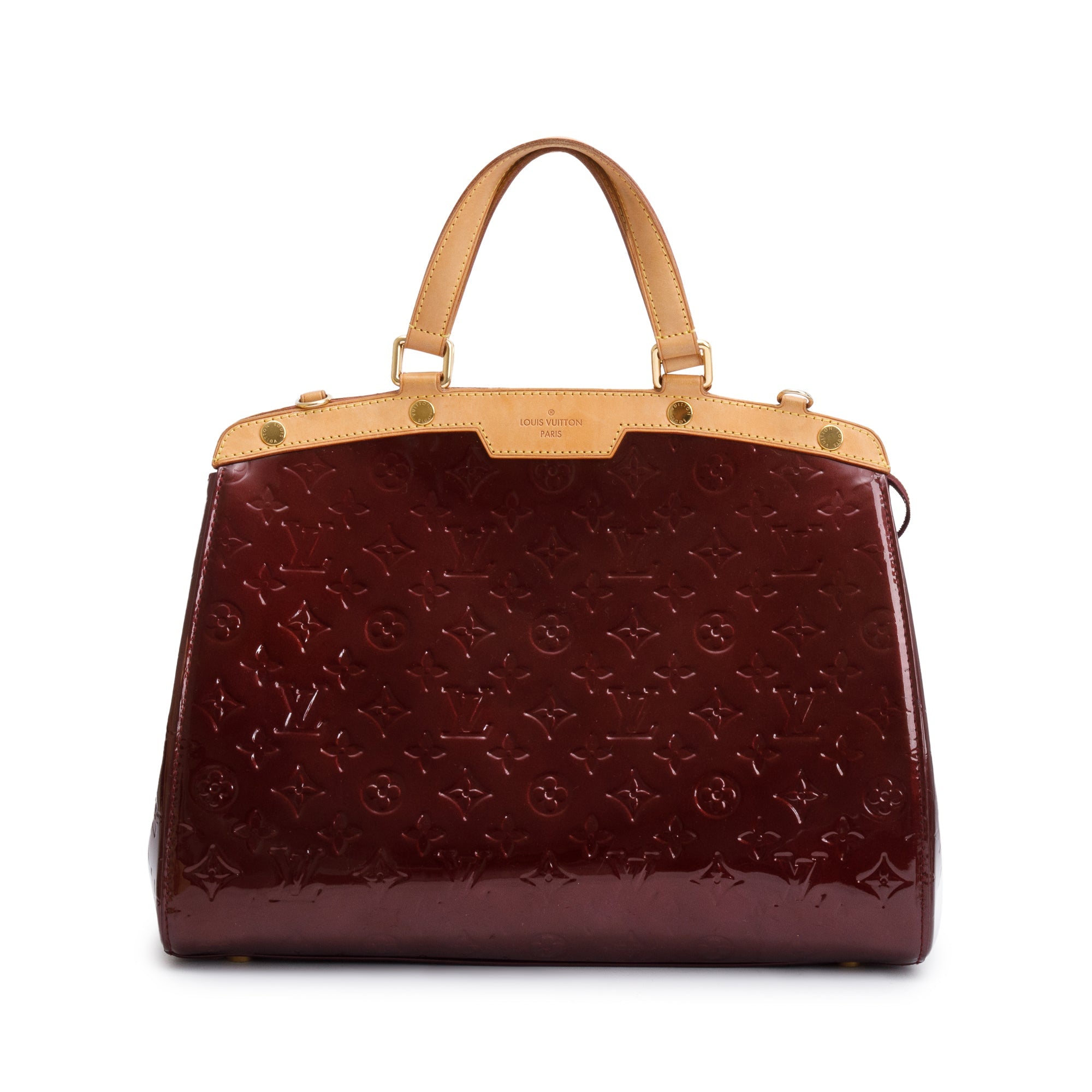 Louis Vuitton Amarante Monogram Vernis Brea GM w/ Strap