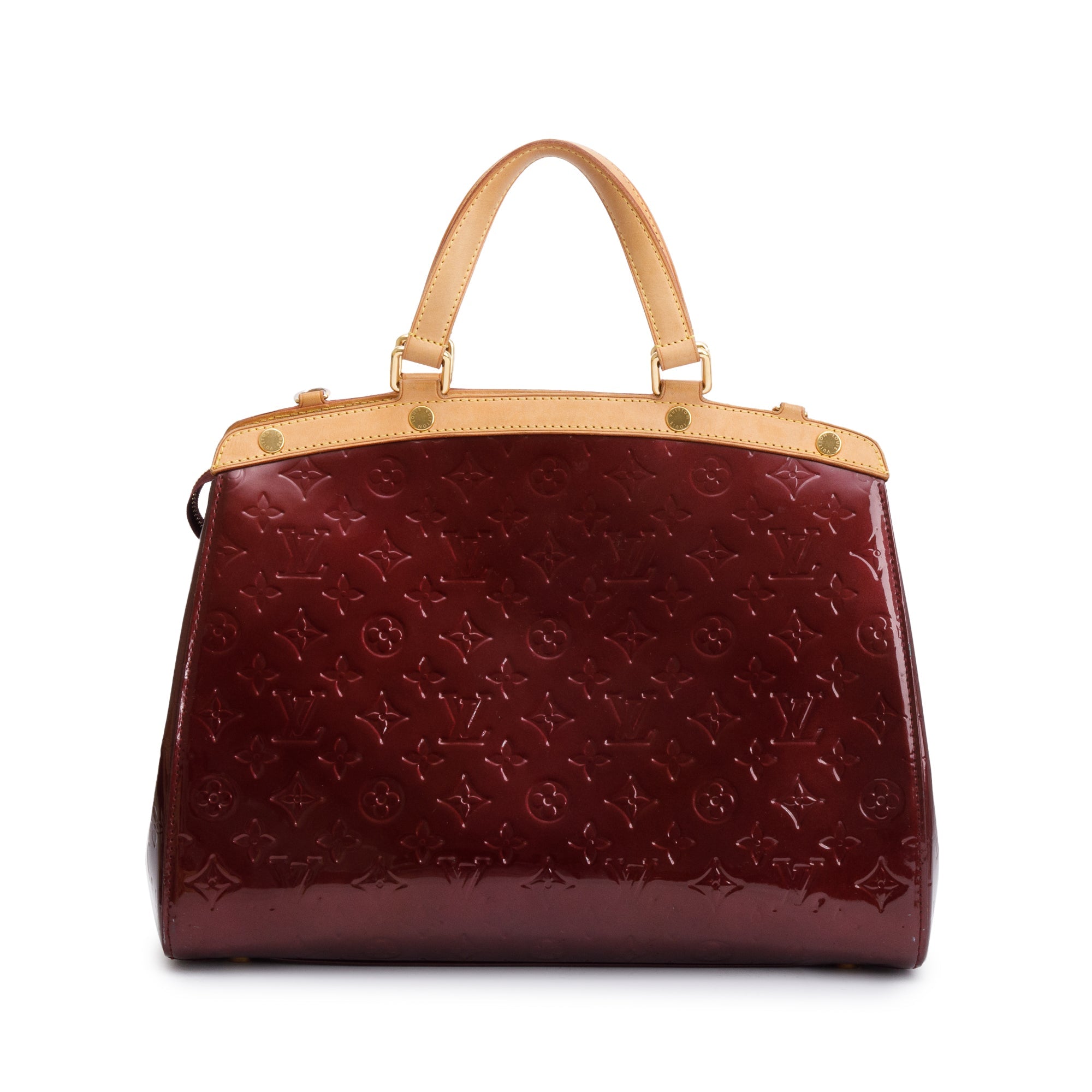 Louis Vuitton Amarante Monogram Vernis Brea GM w/ Strap