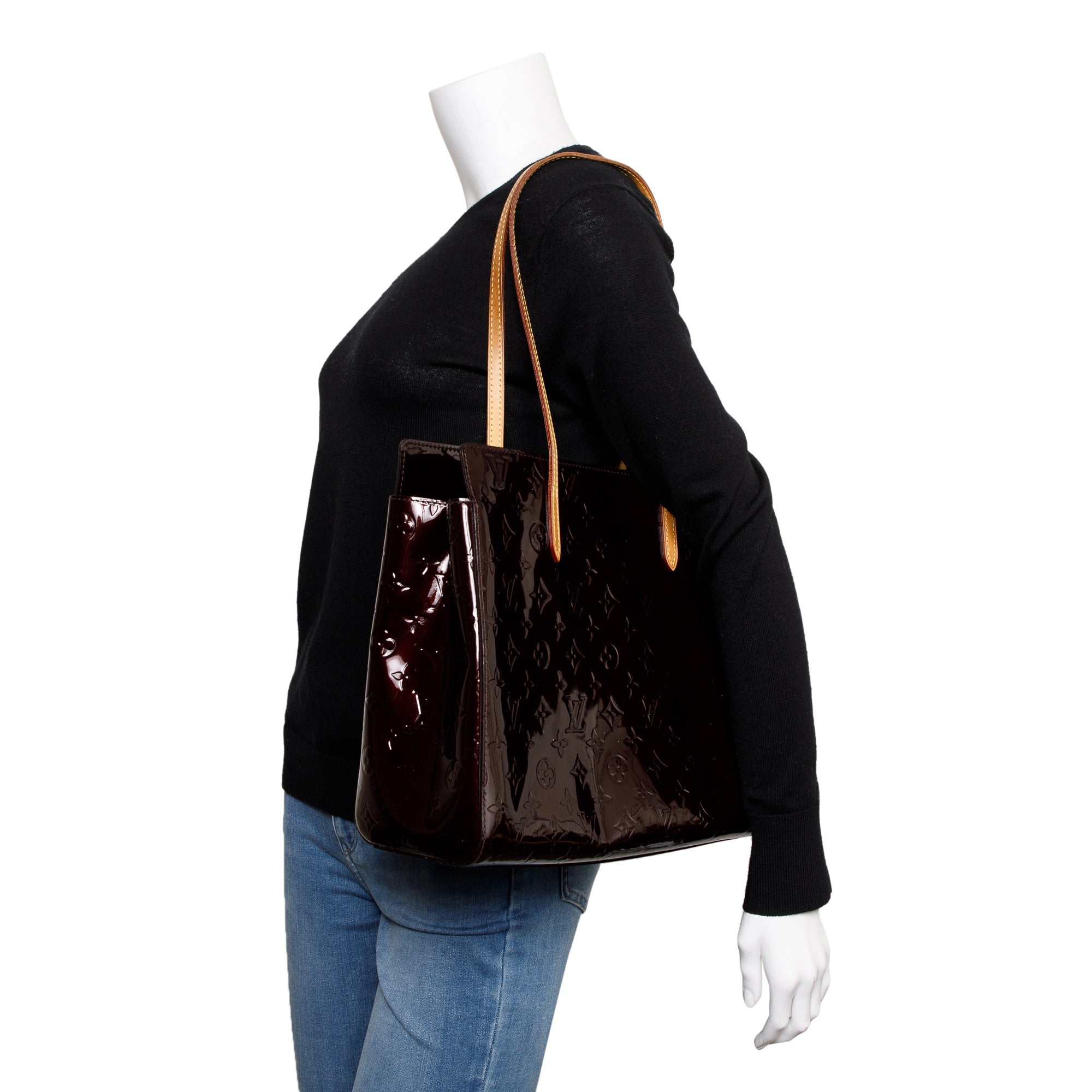 Louis Vuitton Amarante Monogram Vernis Catalina EW Tote