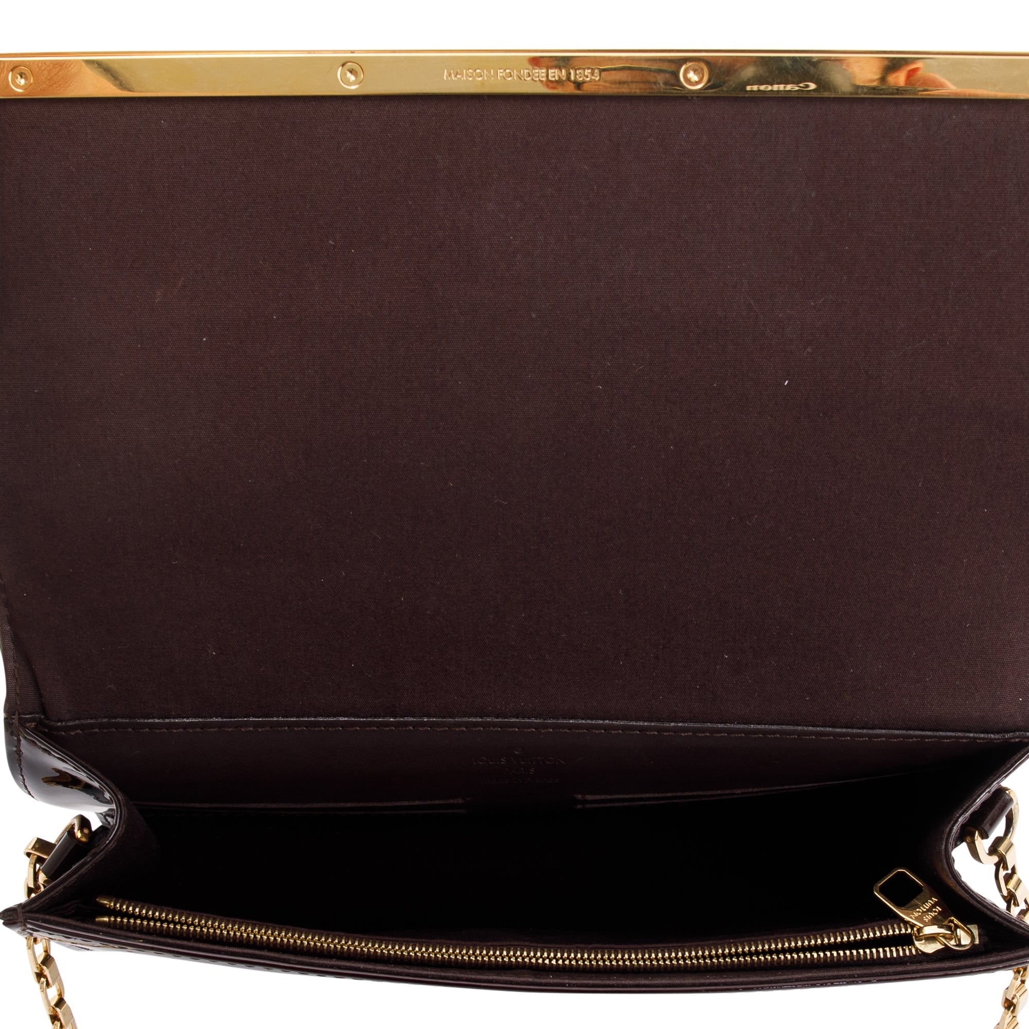 Louis Vuitton Amarante Monogram Vernis Leather Ana w/ Chain & Strap