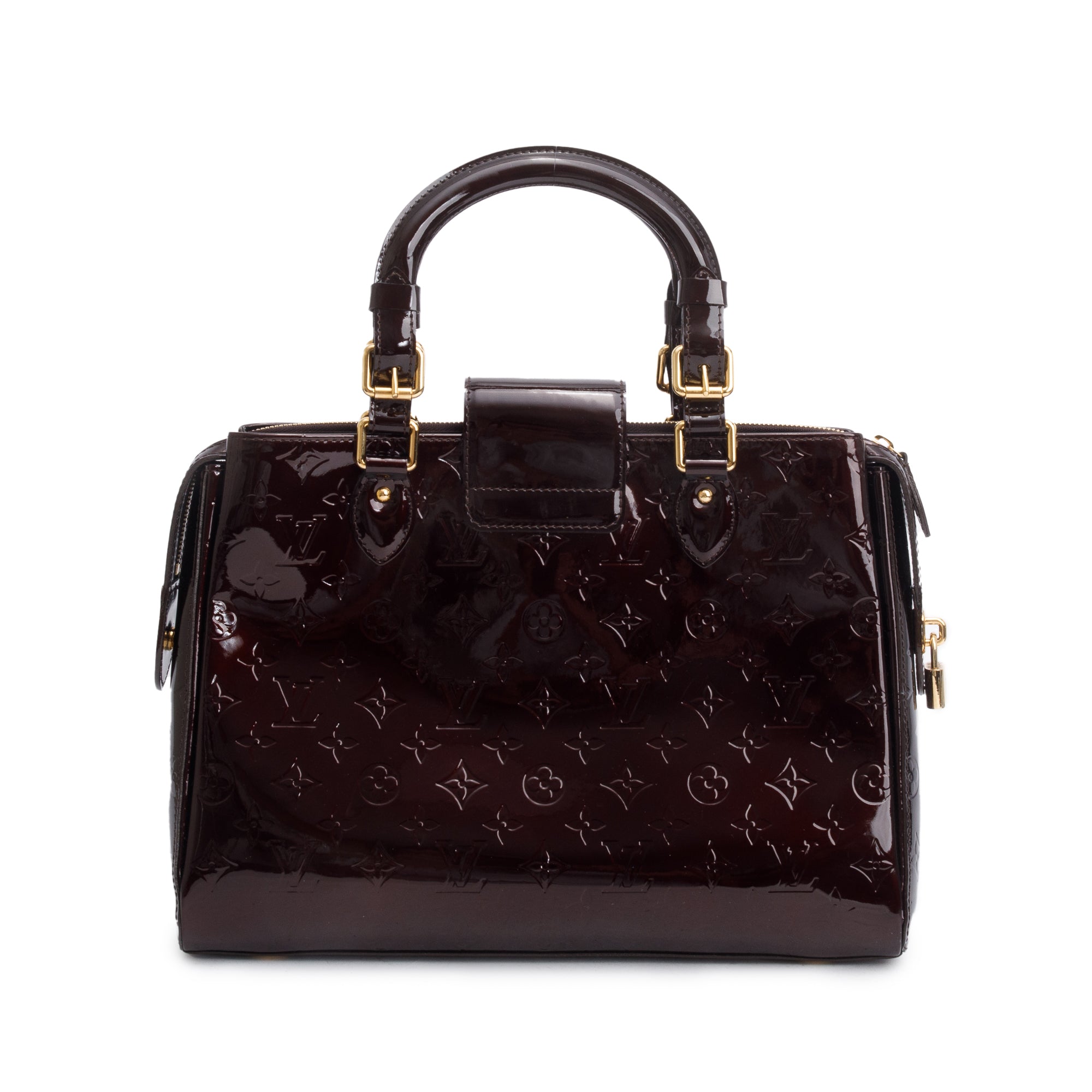 Louis Vuitton Amarante Monogram Vernis Melrose Avenue Handle Bag