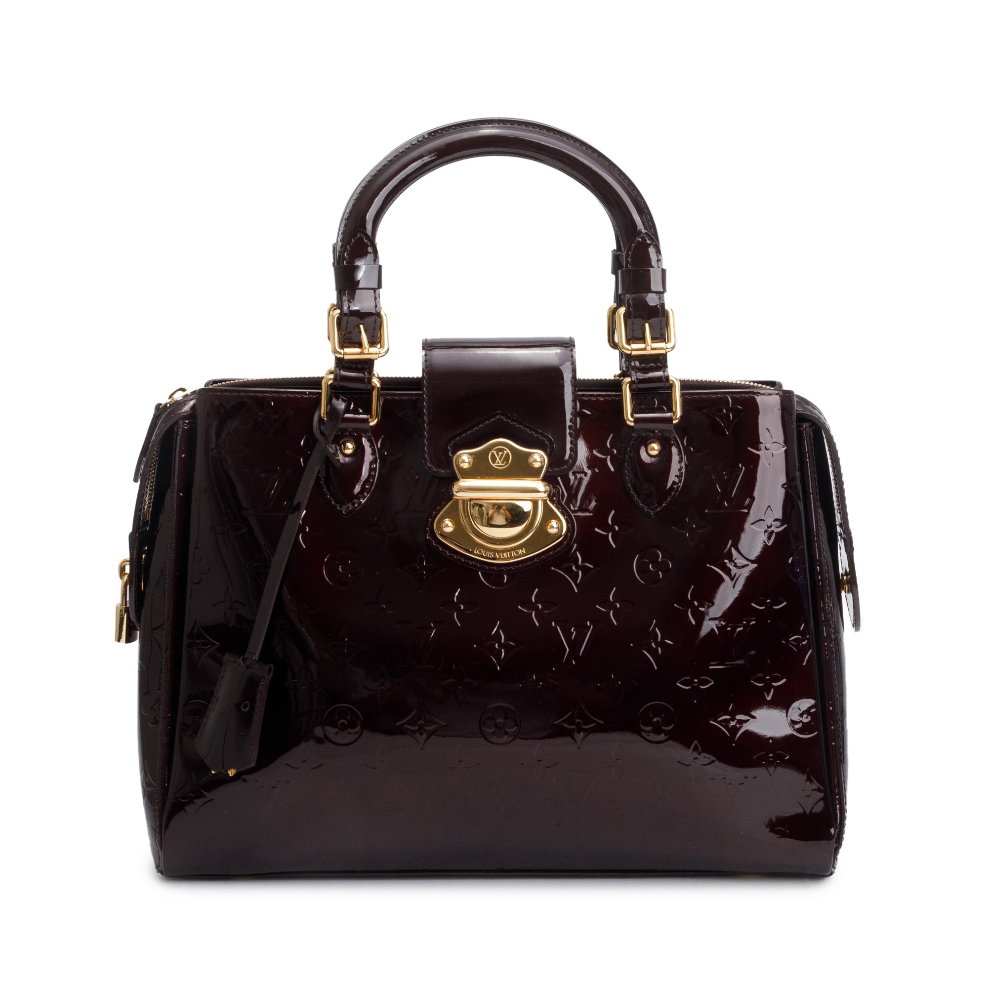 Louis Vuitton Amarante Monogram Vernis Melrose Avenue Handle Bag