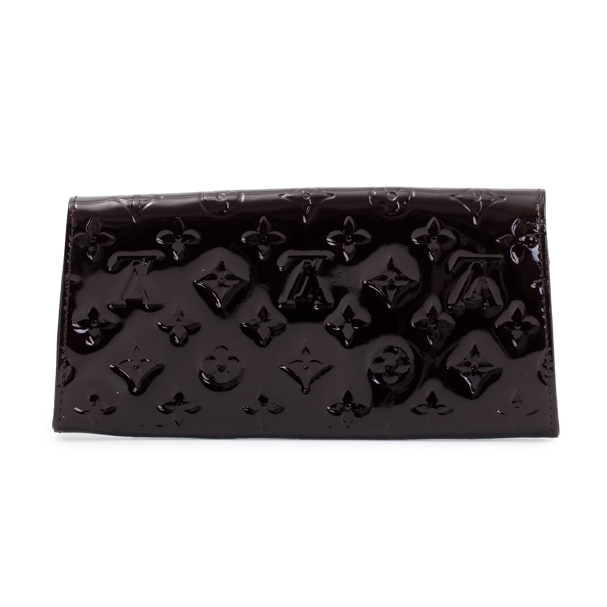 Louis Vuitton Amarante Monogram Vernis Patent Leather Sunset Boulevard Clutch