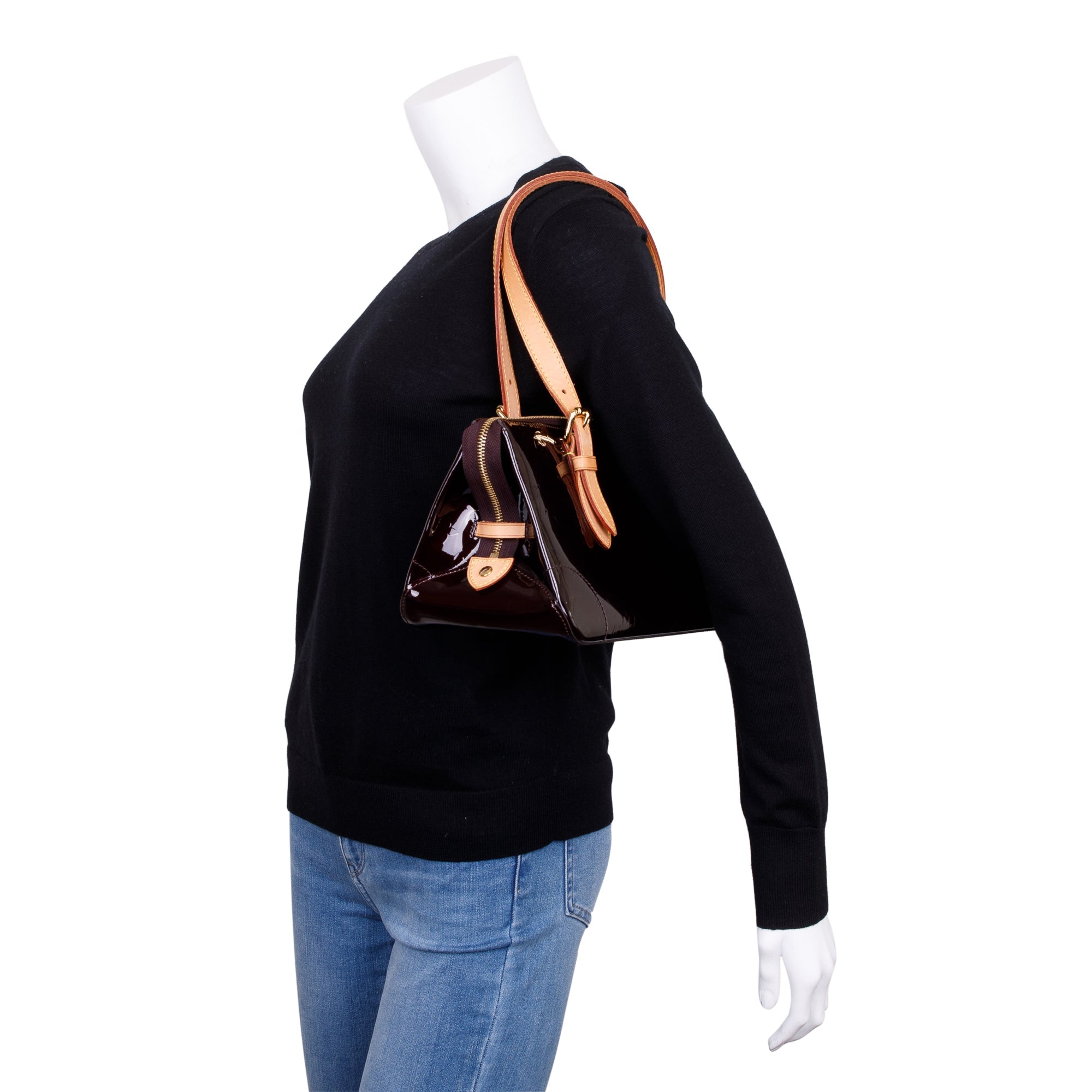 Louis Vuitton Amarante Monogram Vernis Rosewood Avenue Bag