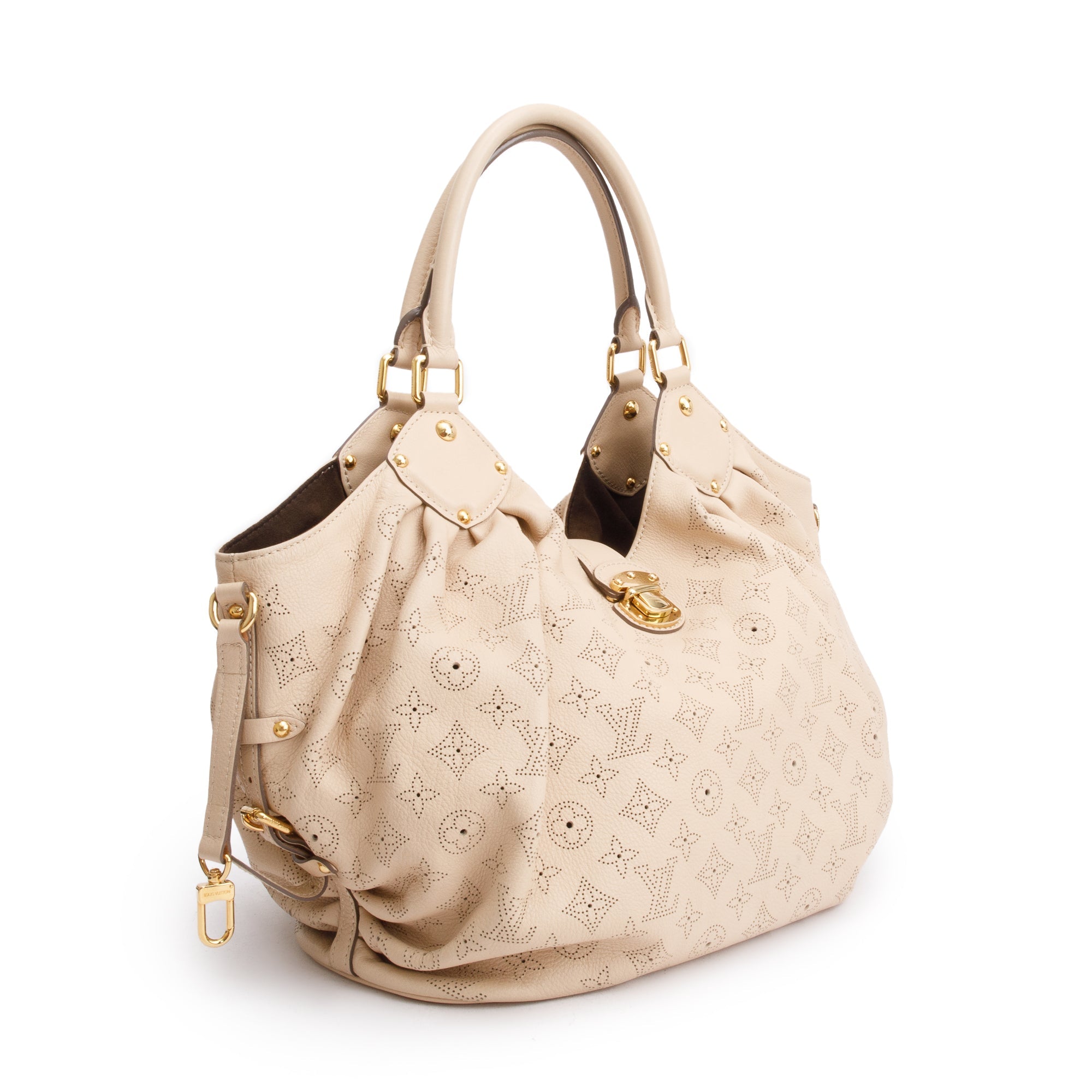Louis Vuitton Beige Mahina Leather L Hobo