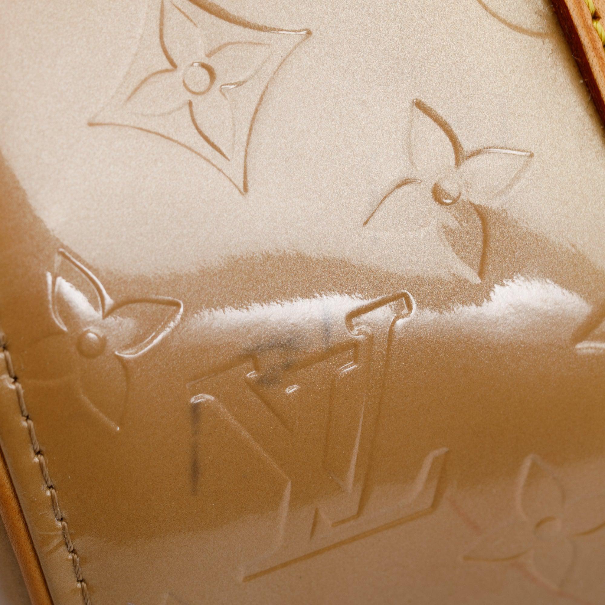 Louis Vuitton Beige Monogram Vernis Bedford Bag