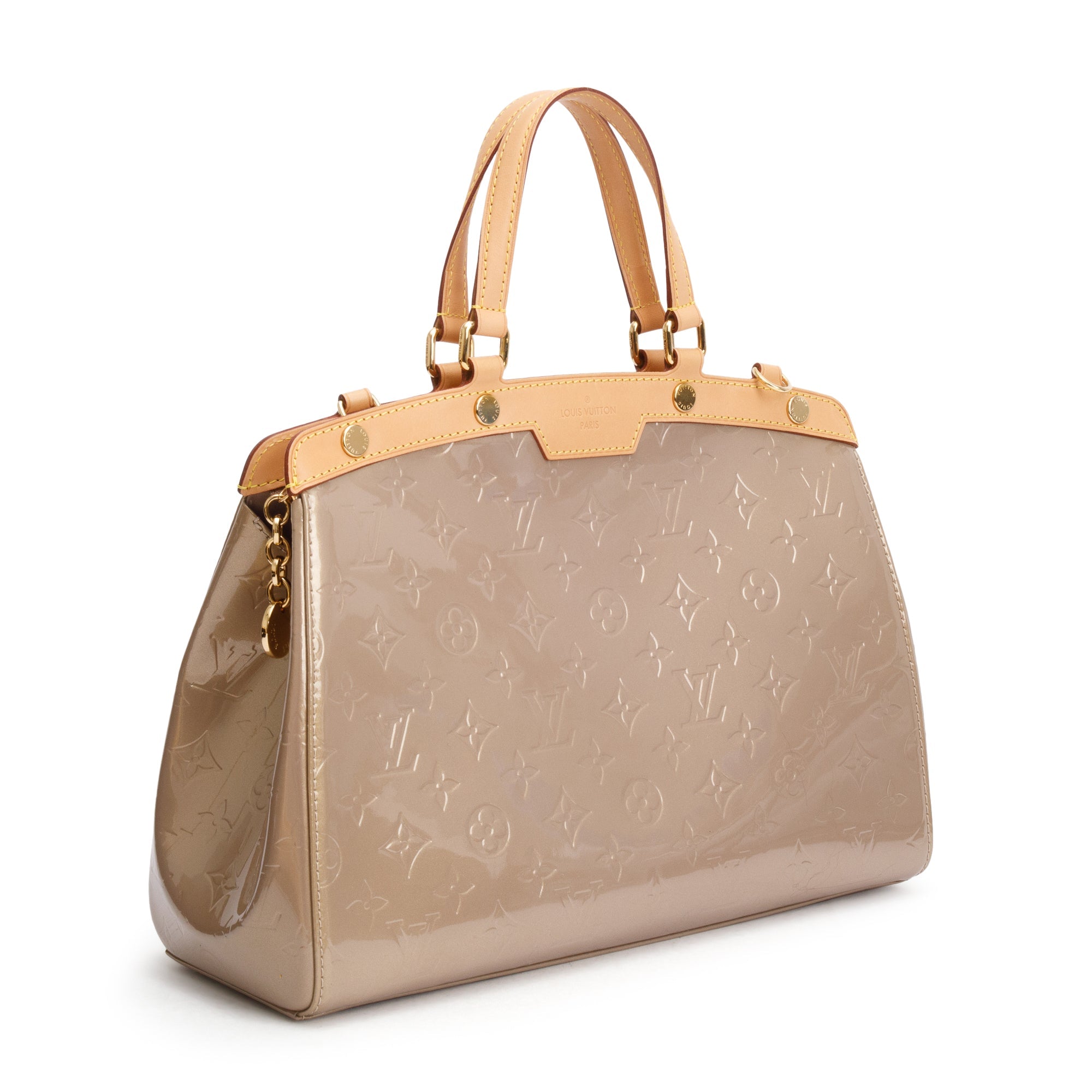 Louis Vuitton Beige Monogram Vernis Brea MM w/ Strap