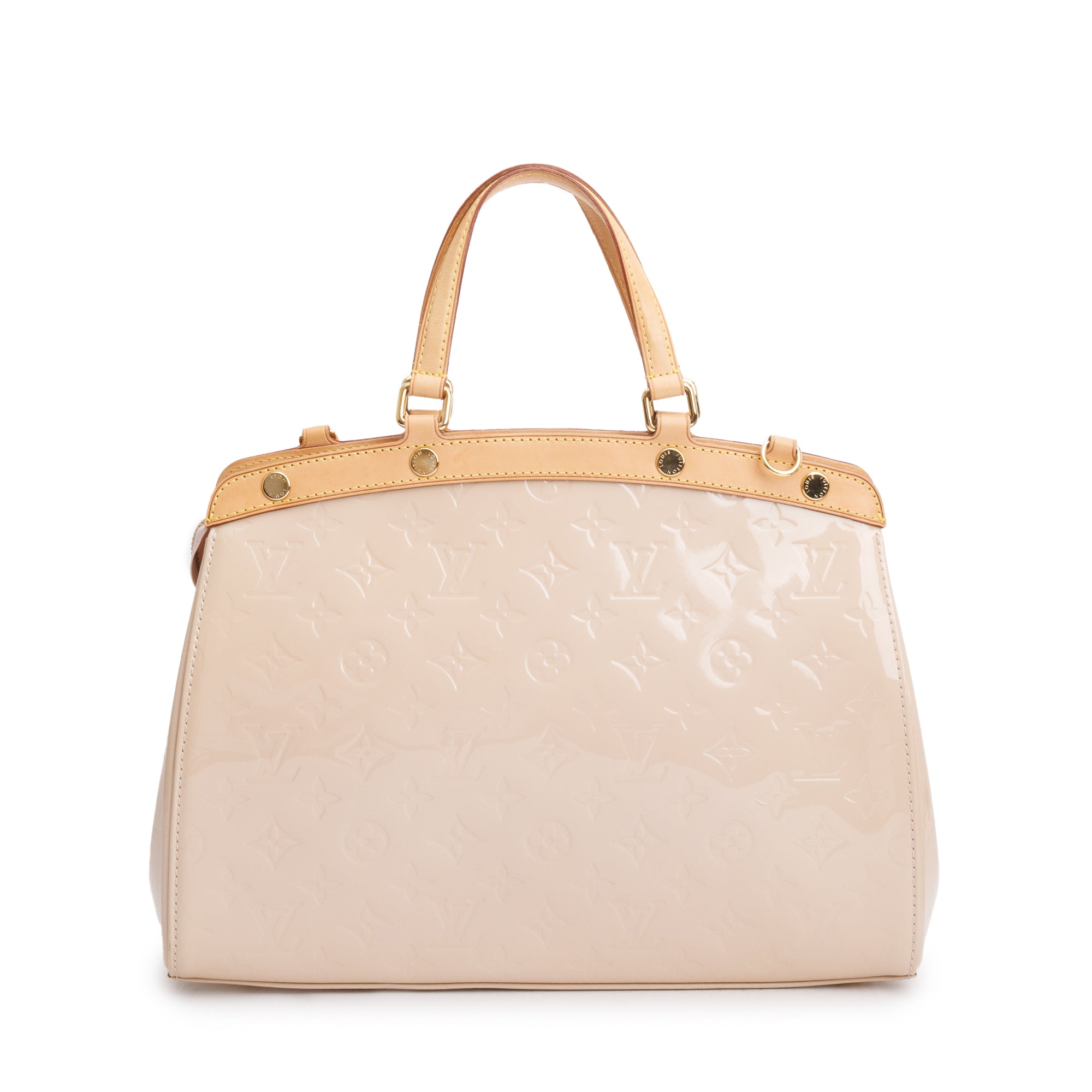 Louis Vuitton Beige Monogram Vernis Brea MM w/ Strap