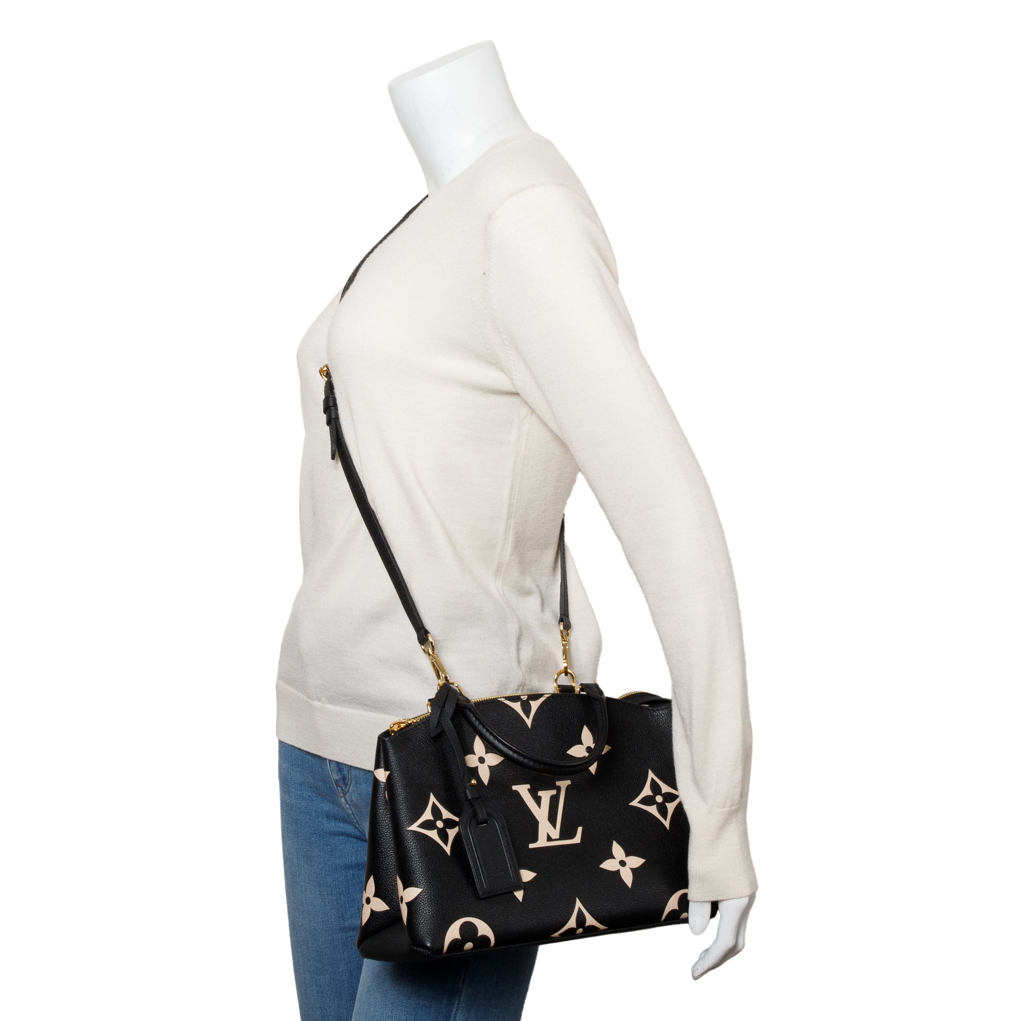Louis Vuitton Bicolor Monogram Giant Empreinte Petit Palais w/ Strap