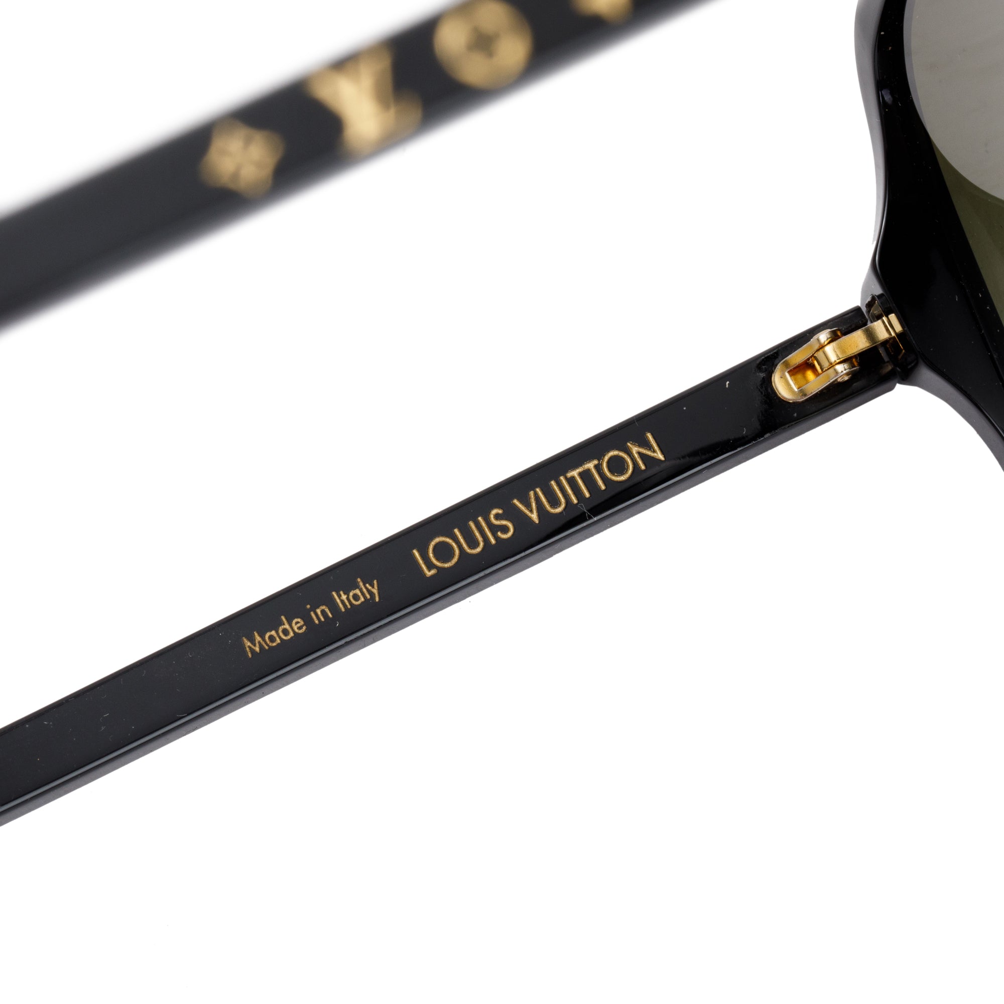 Louis Vuitton Black Acetate My Monogram Light Square Sunglasses w/ Box & Receipt