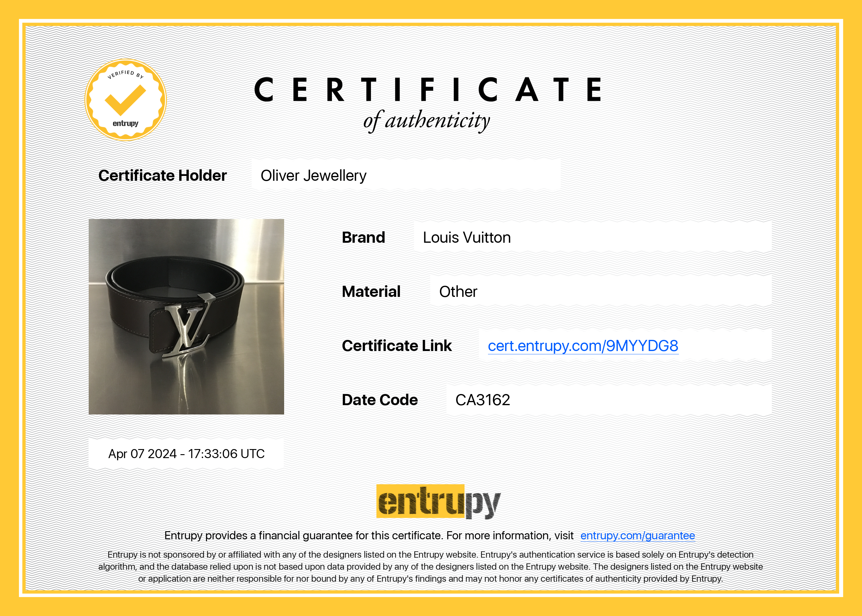 Louis Vuitton Black & Brown Calfskin Leather LV Initiales 40 MM Reversible Belt, Size 90 38