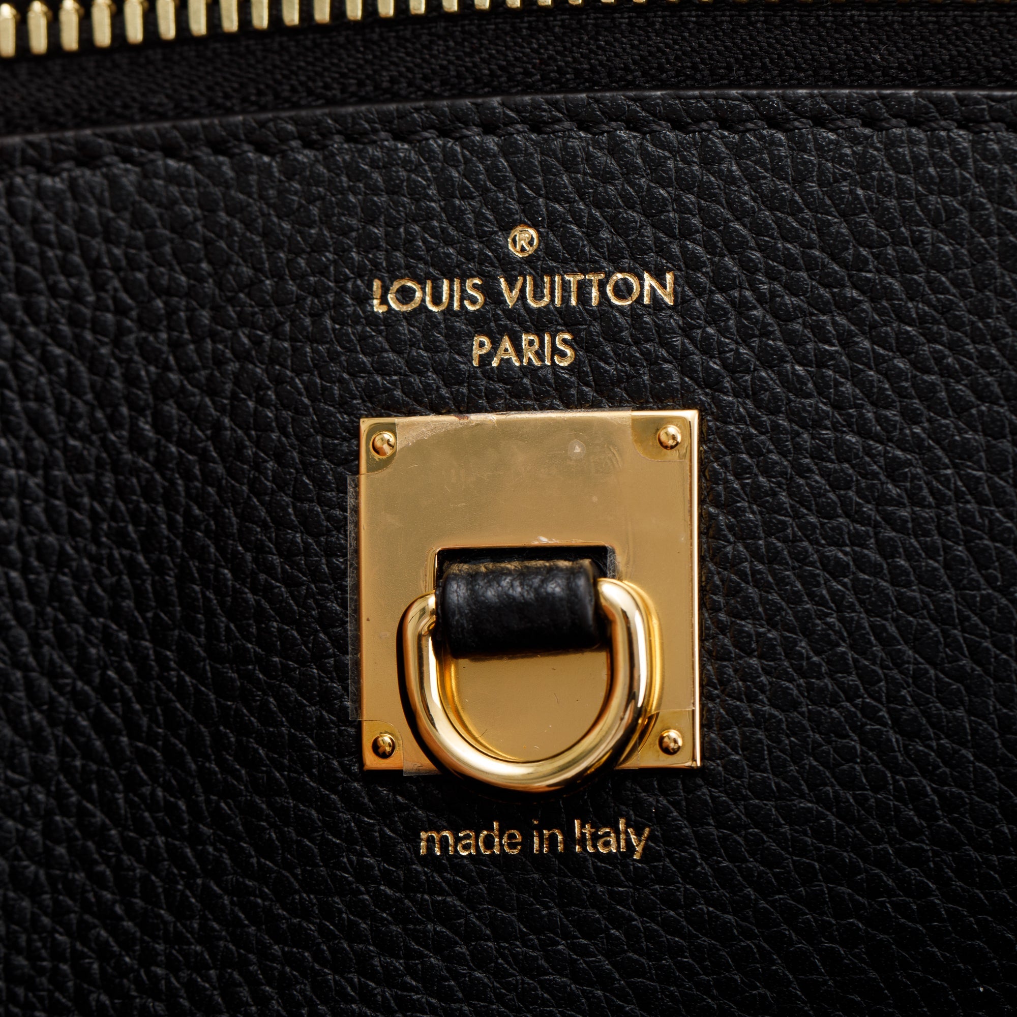 Louis Vuitton Black Calfskin Leather City Steamer MM w/ Strap