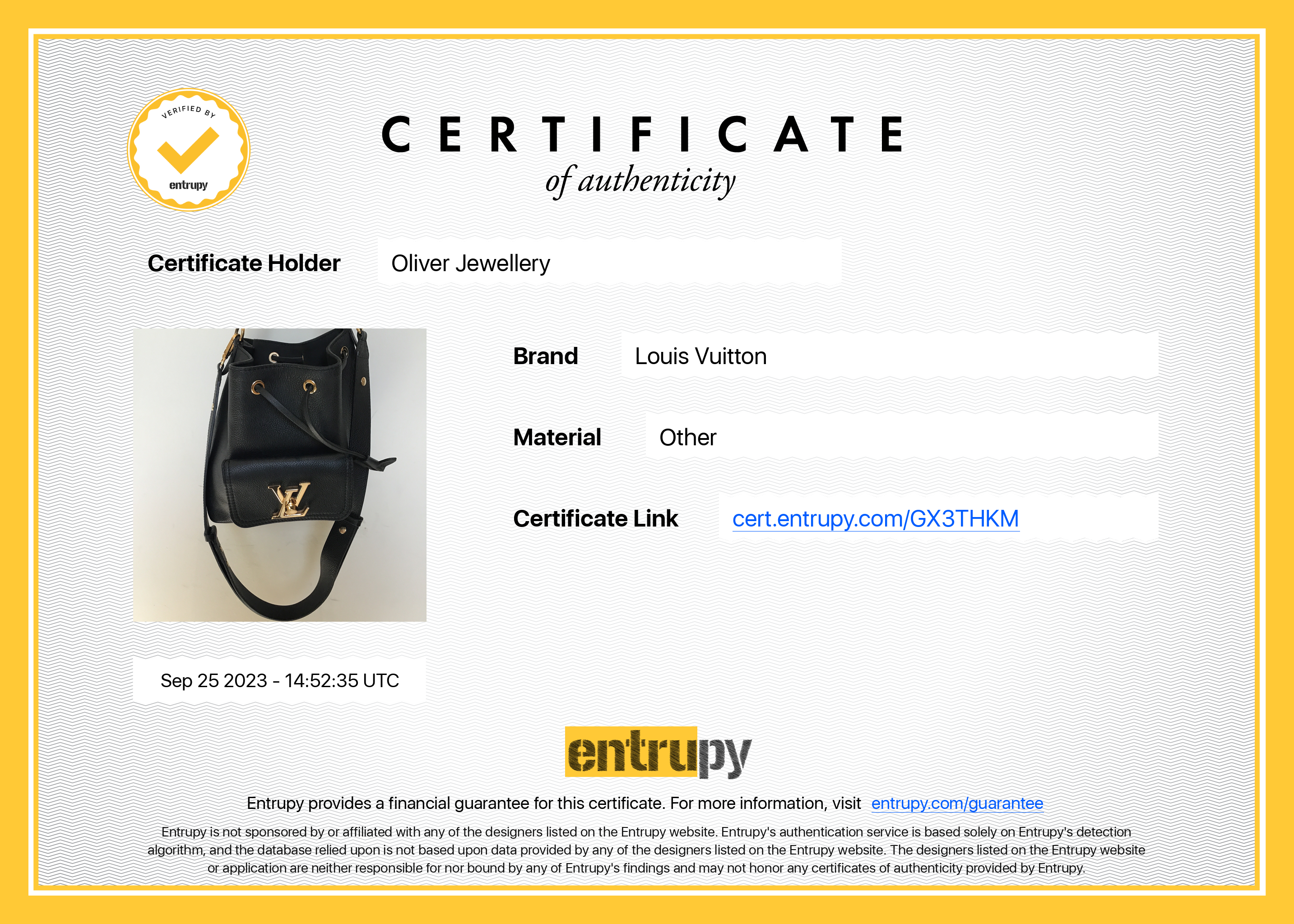 Louis Vuitton Black Calfskin Lockme Bucket Bag w/ Strap