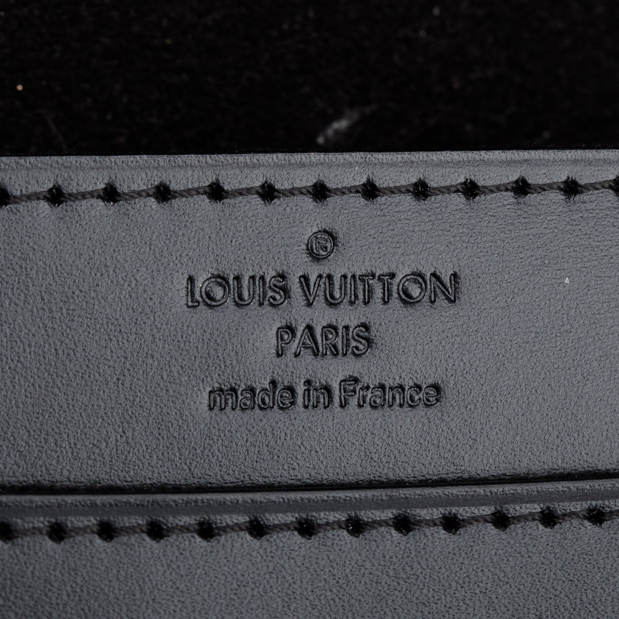 Louis Vuitton Black Calfskin Louise Chain Clutch MM w/ Box & Receipt