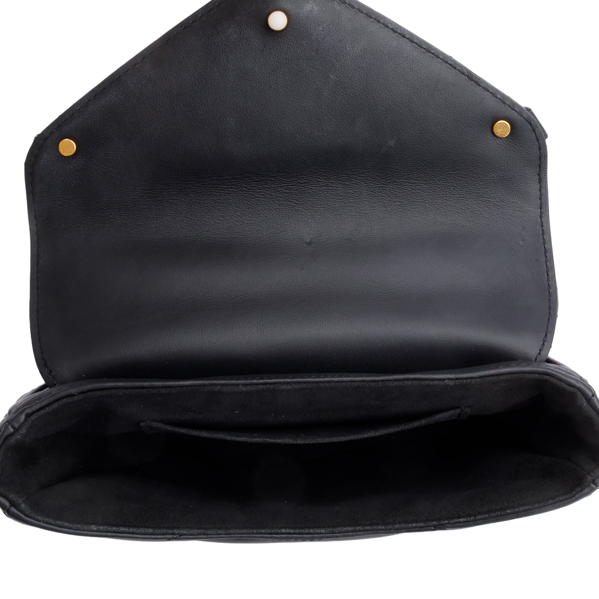 Louis Vuitton Black Cowhide Leather New Wave Chain Bag PM w/ Box