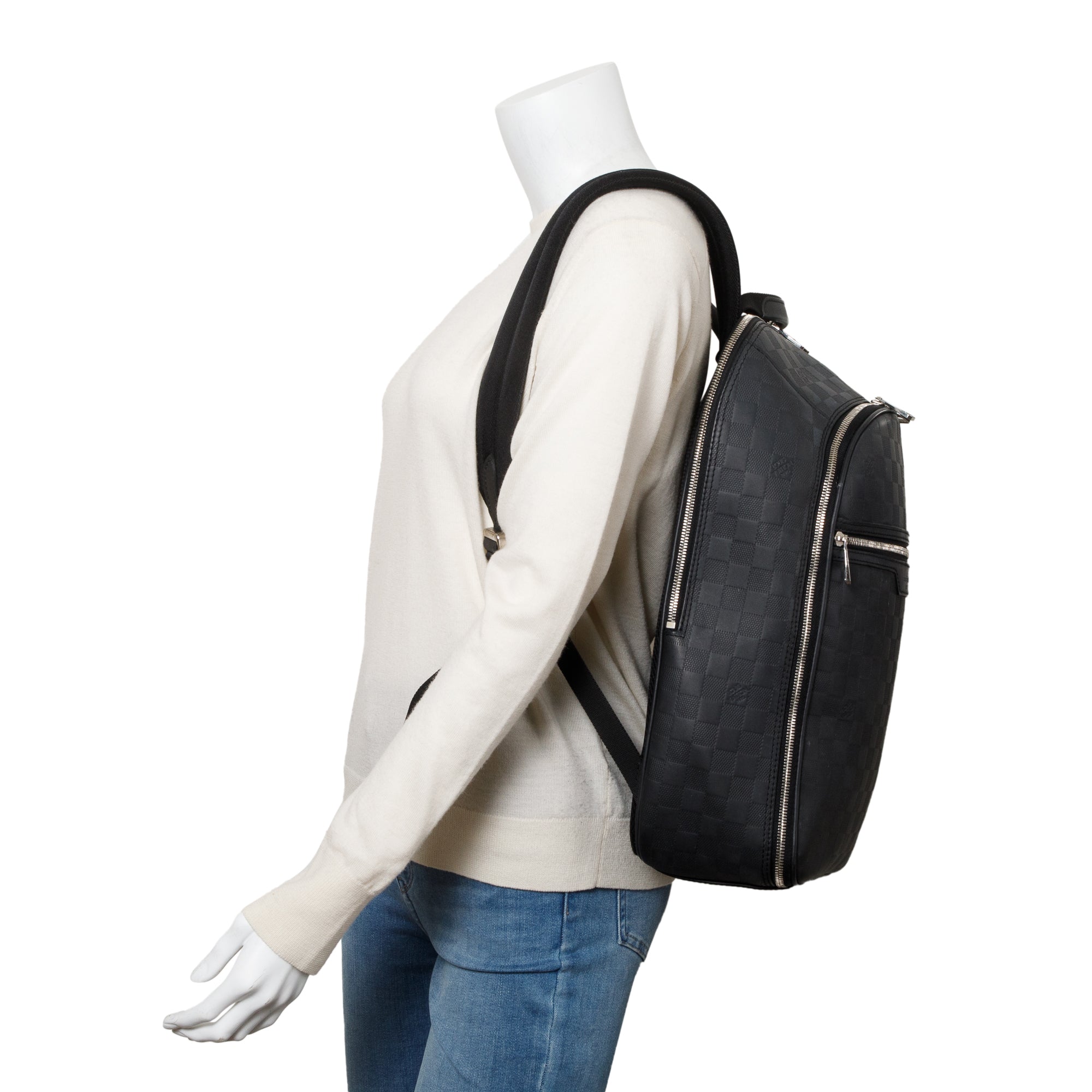 Louis Vuitton Black Damier Inifni Micahel Backpack