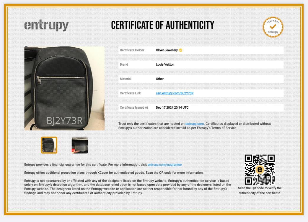 Louis Vuitton Black Damier Inifni Micahel Backpack