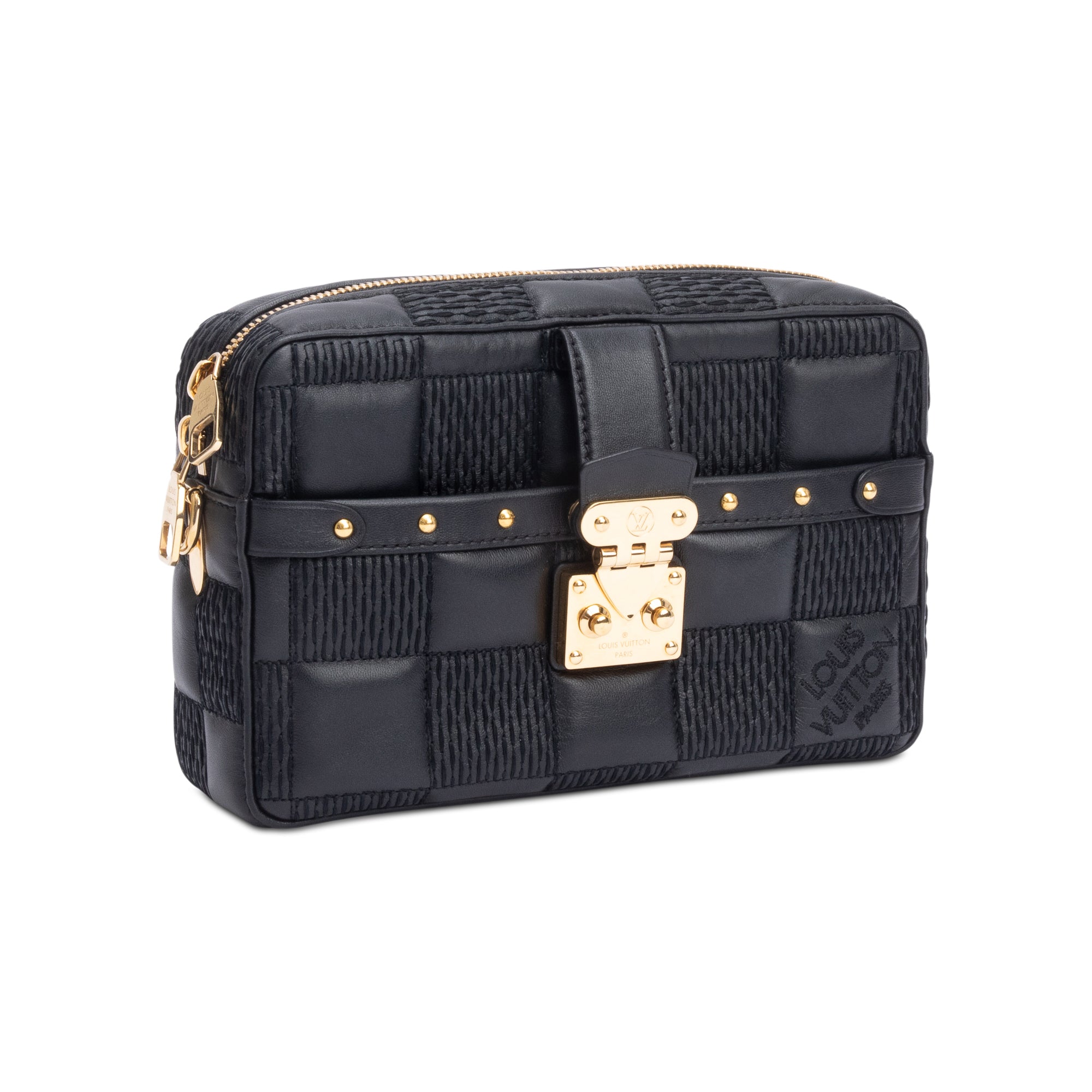 Louis Vuitton Black Damier Quilt Leather Troca PM w/ Straps