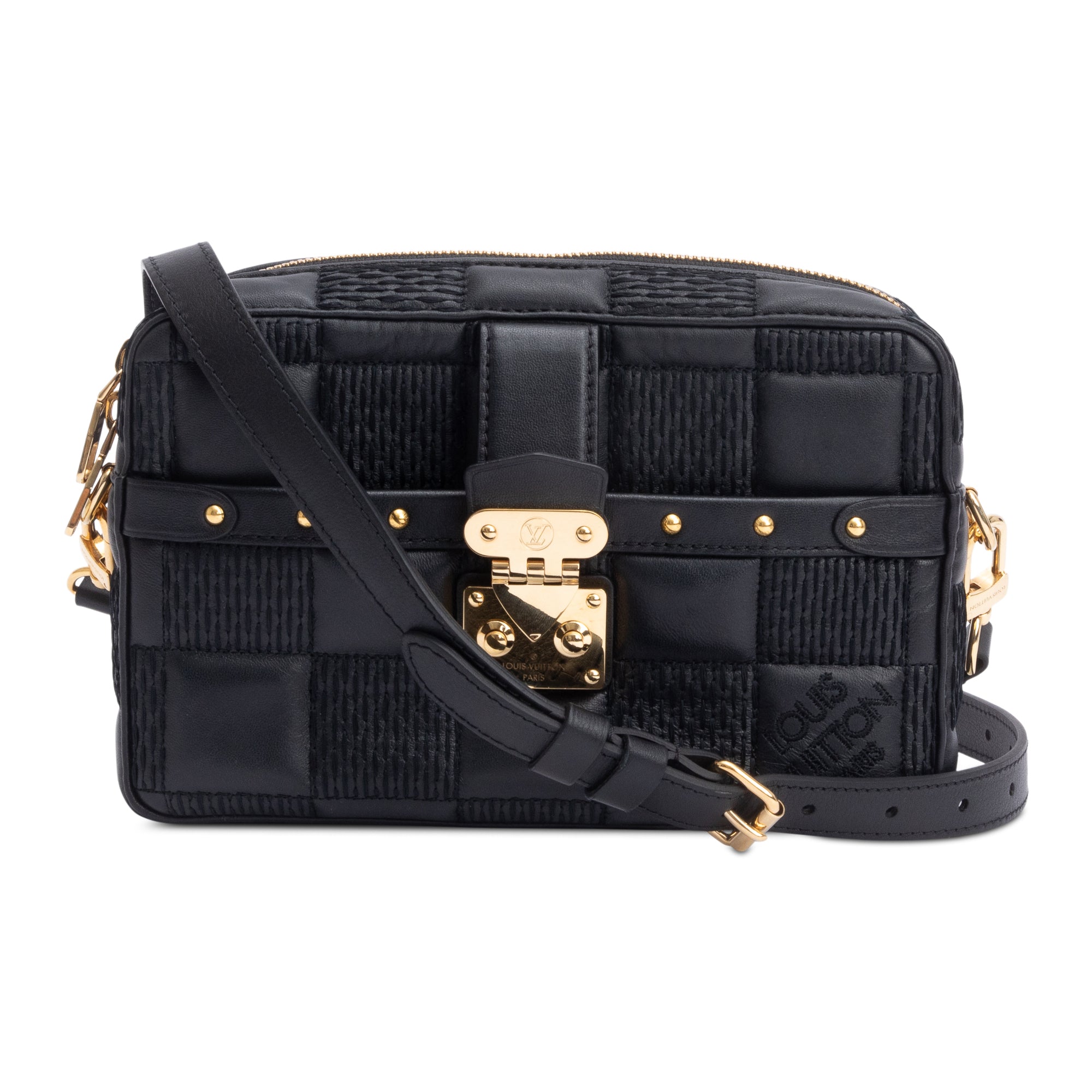 Louis Vuitton Black Damier Quilt Leather Troca PM w/ Straps