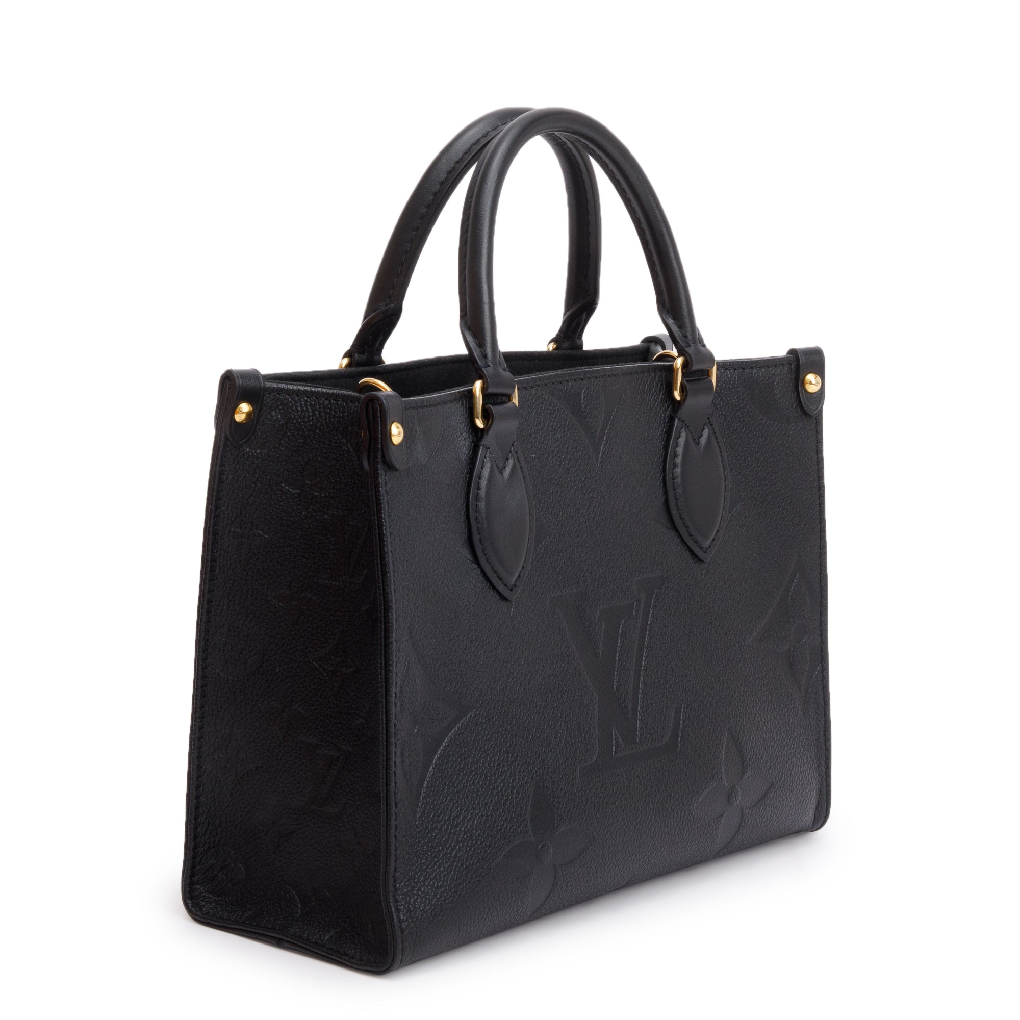 Louis Vuitton Black Empreinte Monogram OnTheGo PM w/ Strap, Box & Receipt