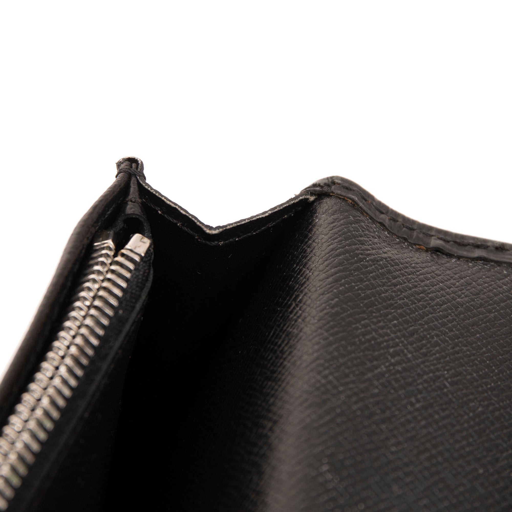 Louis Vuitton Black Epi Brazza Wallet w/ Box