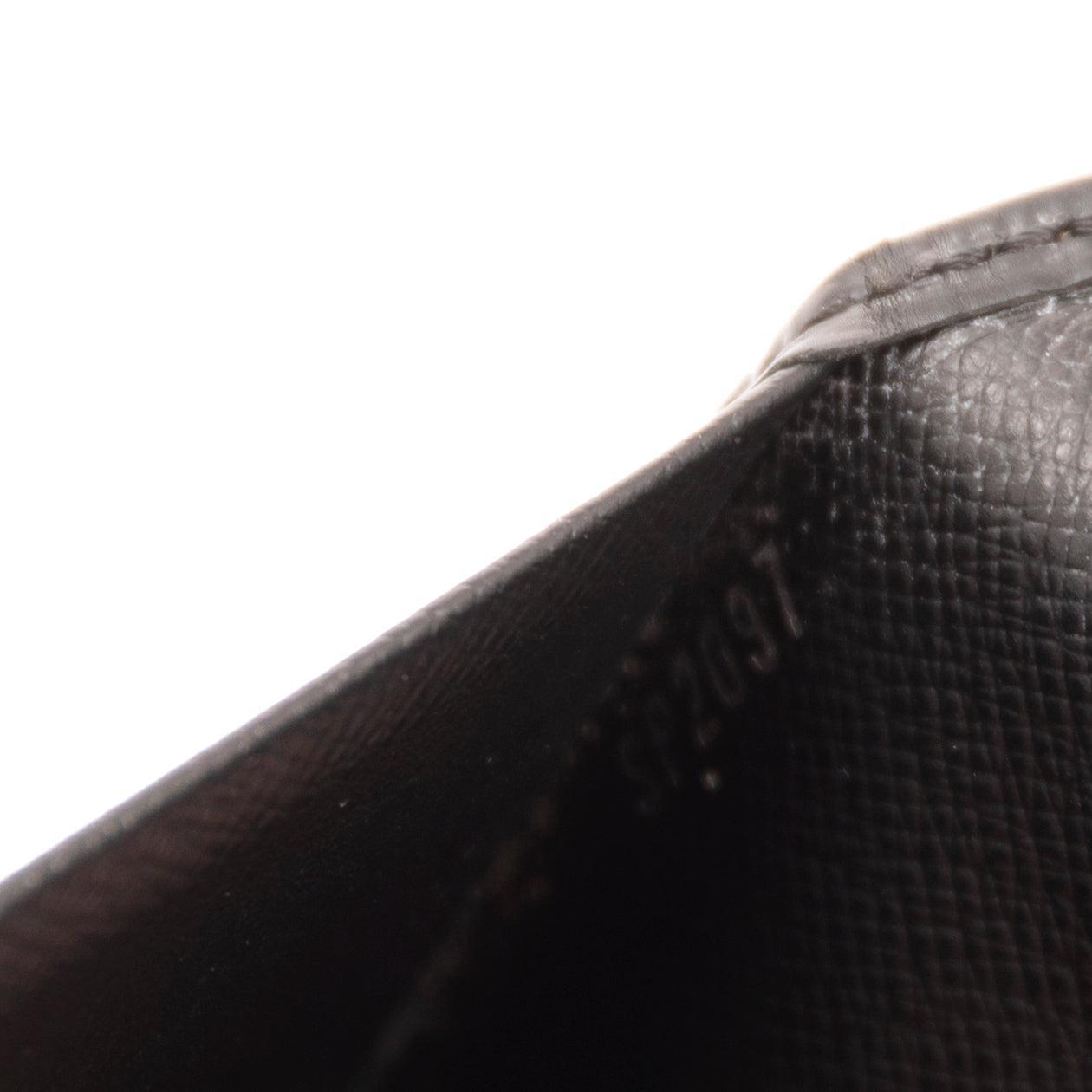 Louis Vuitton Black Epi Brazza Wallet w/ Box