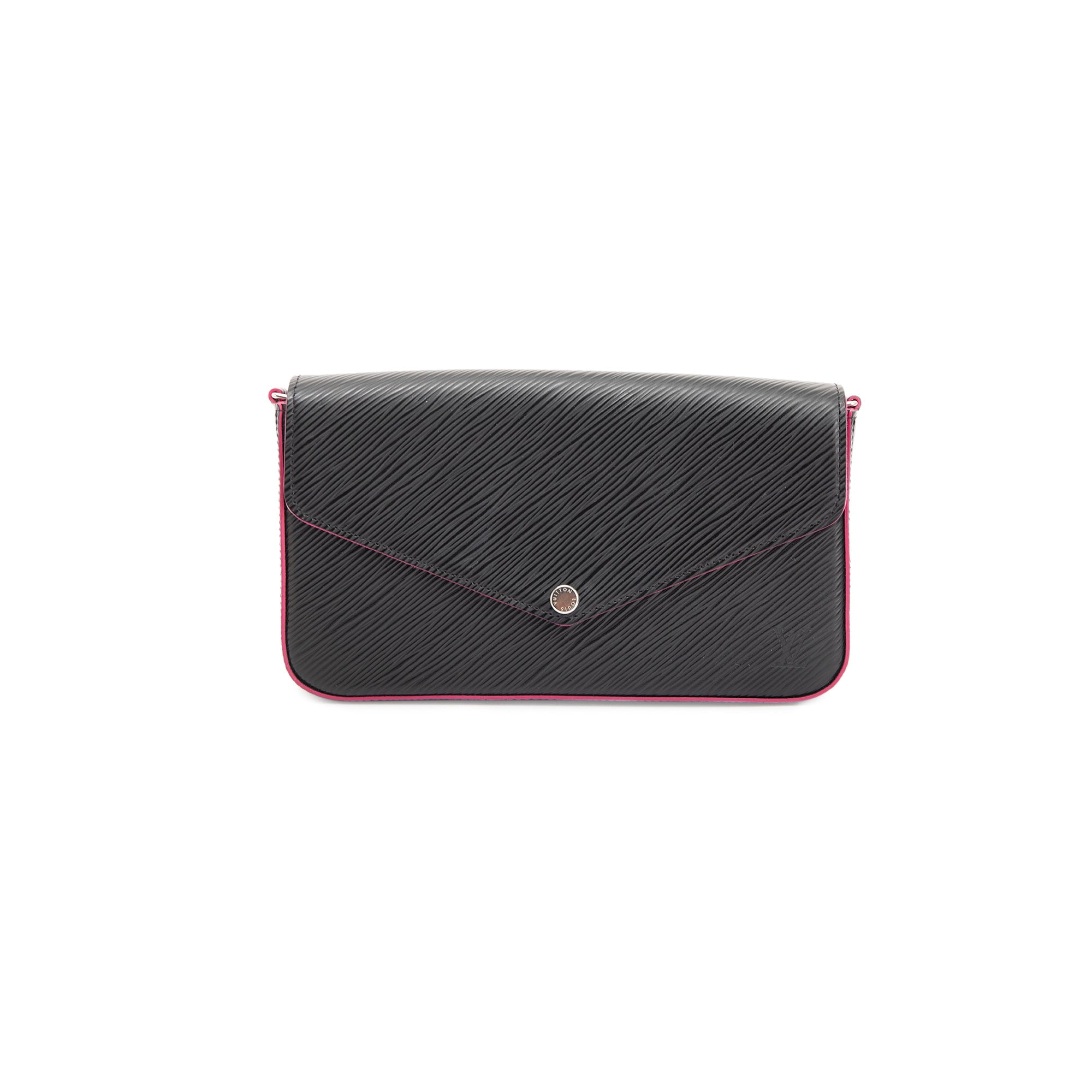 Louis Vuitton Black Epi Felicie Pochette w/ Box & Inserts