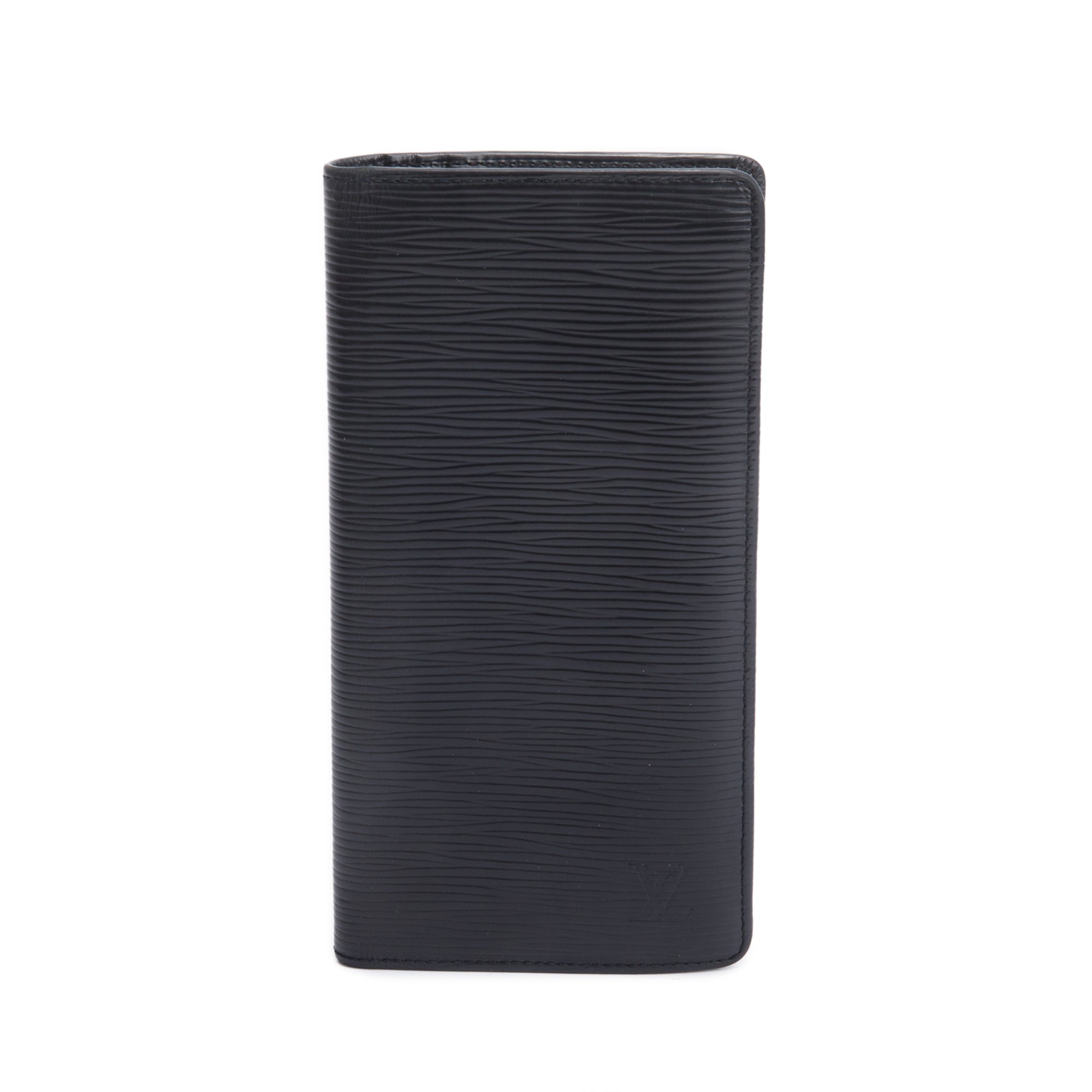 Louis Vuitton Black Epi Leather Brazza Wallet w/ Box