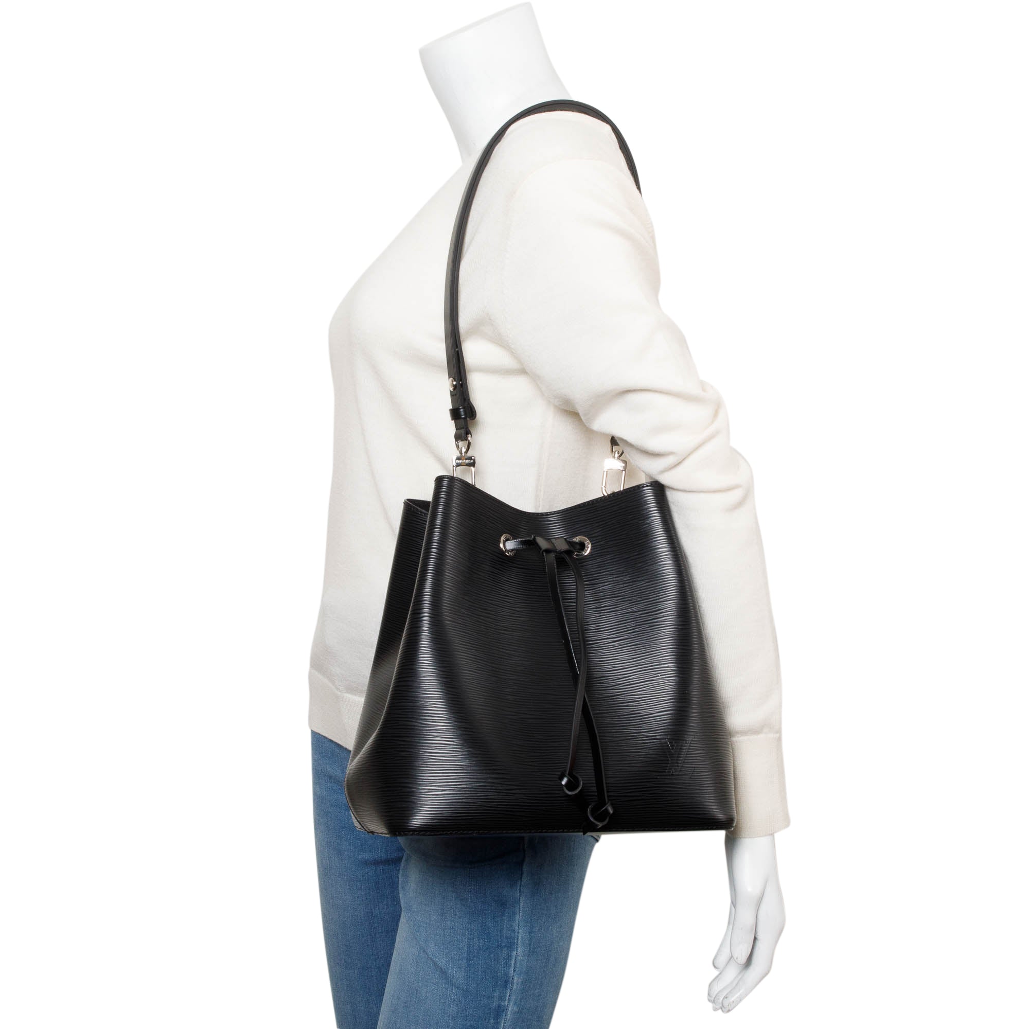 Louis Vuitton Black Epi Leather Neonoe MM w/ Box & Receipt