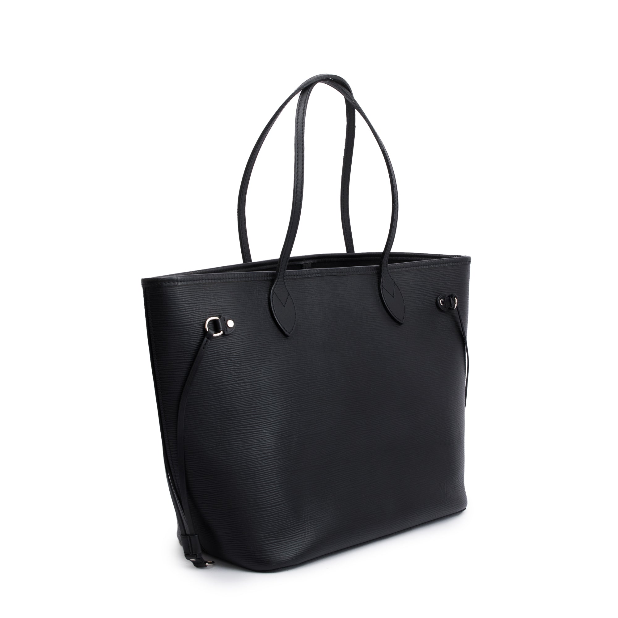 Louis Vuitton Black Epi Leather Neverfull MM w/ Pouch