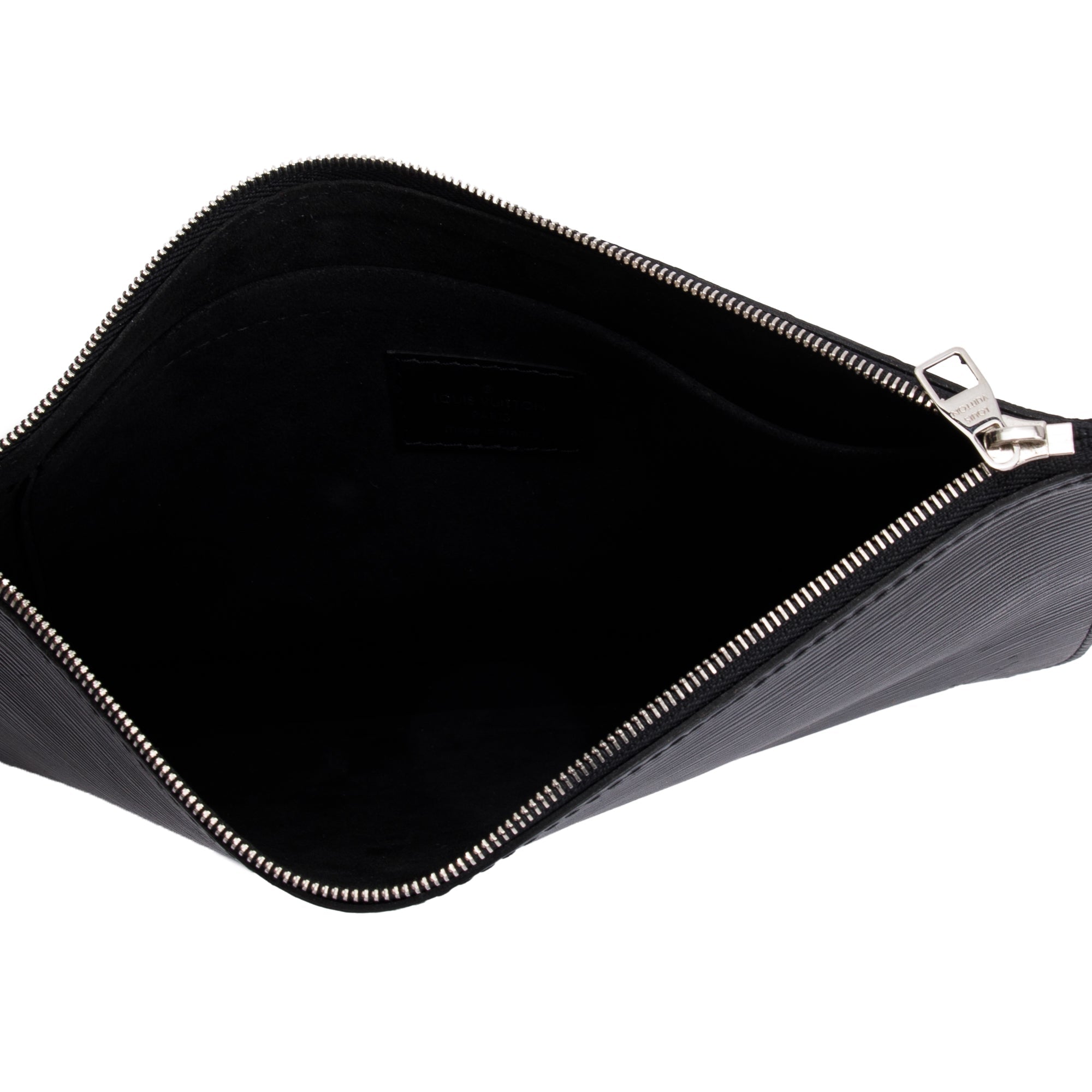 Louis Vuitton Black Epi Leather Neverfull MM w/ Pouch