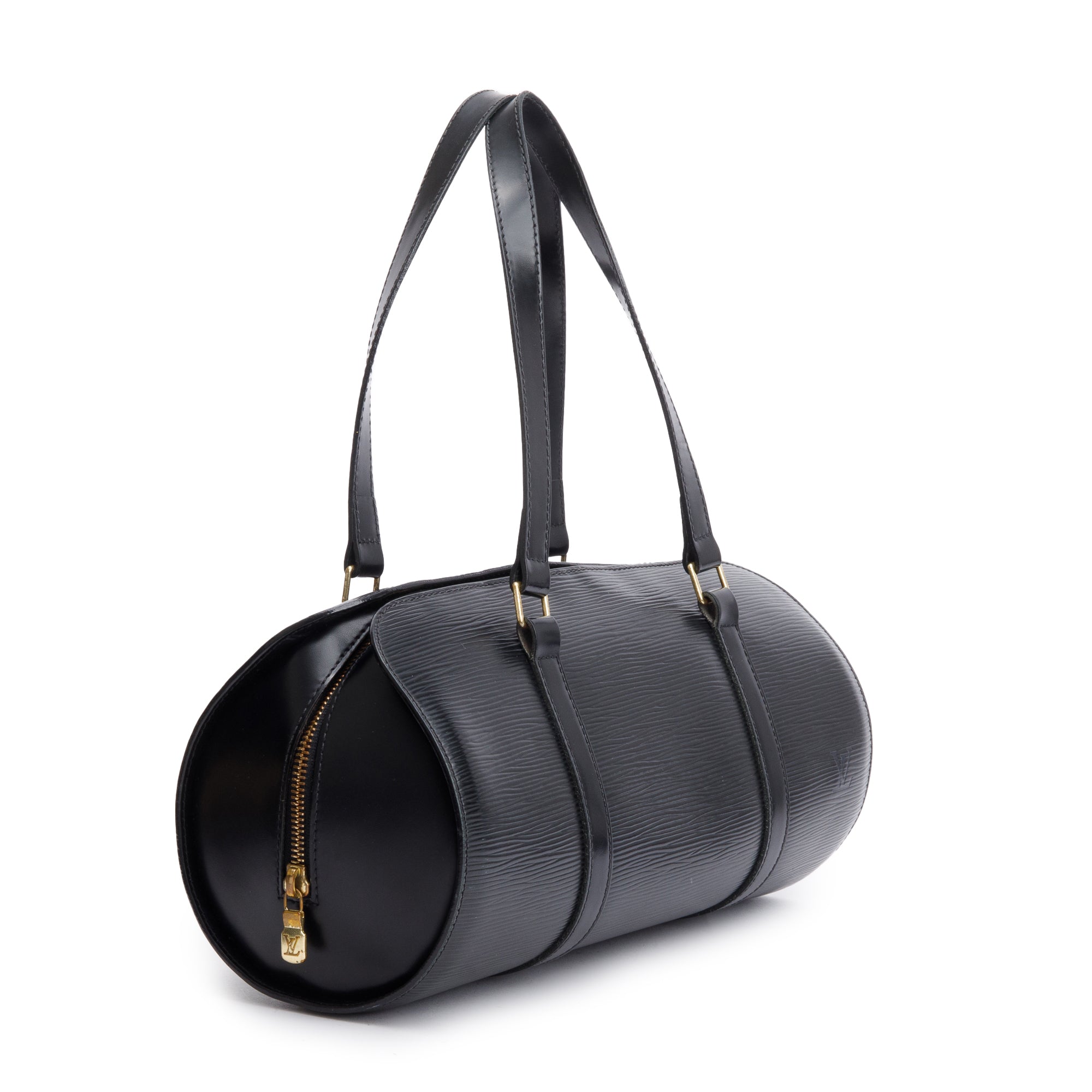 Louis Vuitton Black Epi Leather Papillon 30 w/ Pochette
