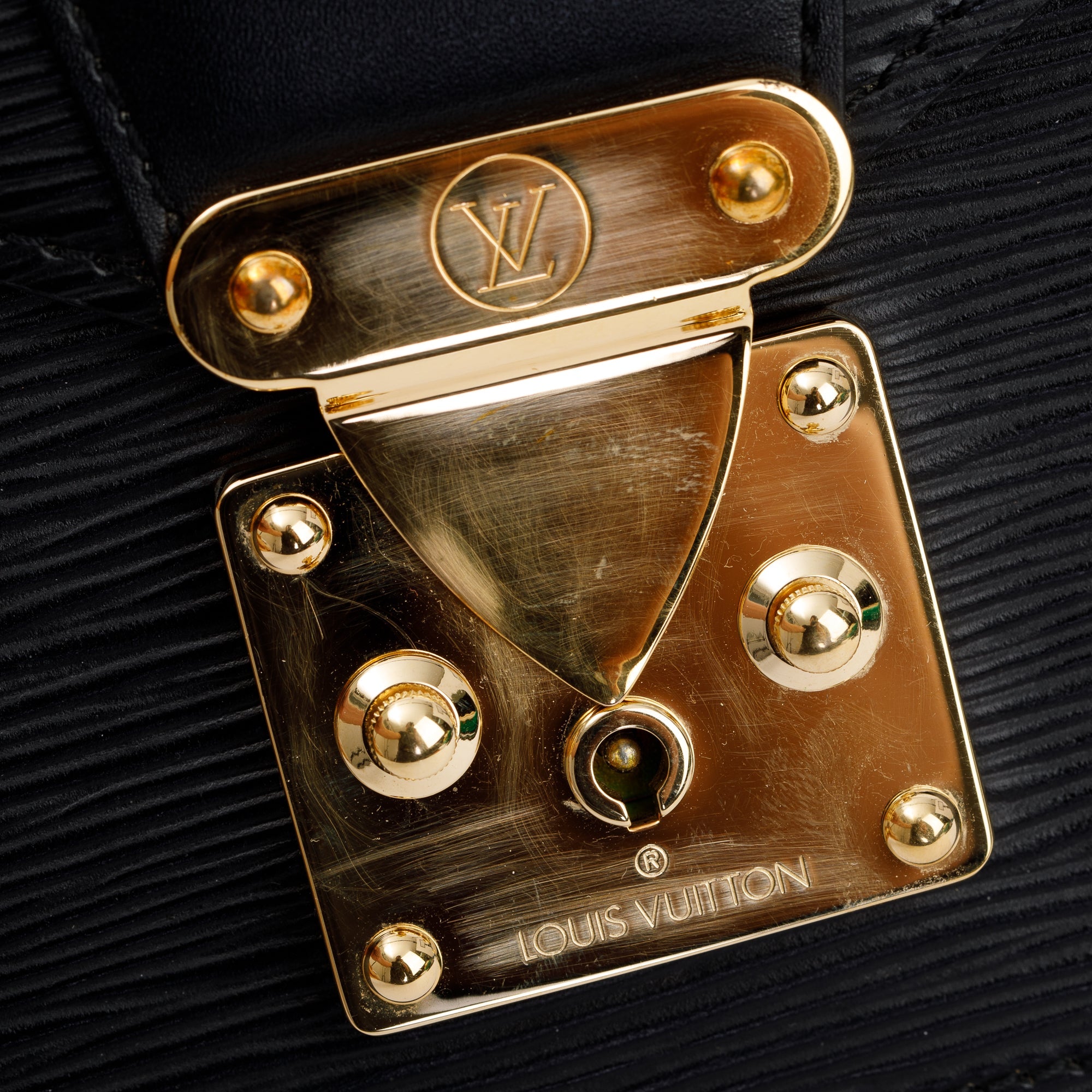 Louis Vuitton Black Epi Leather Pochette Sellier Dragonne Wristlet Clutch