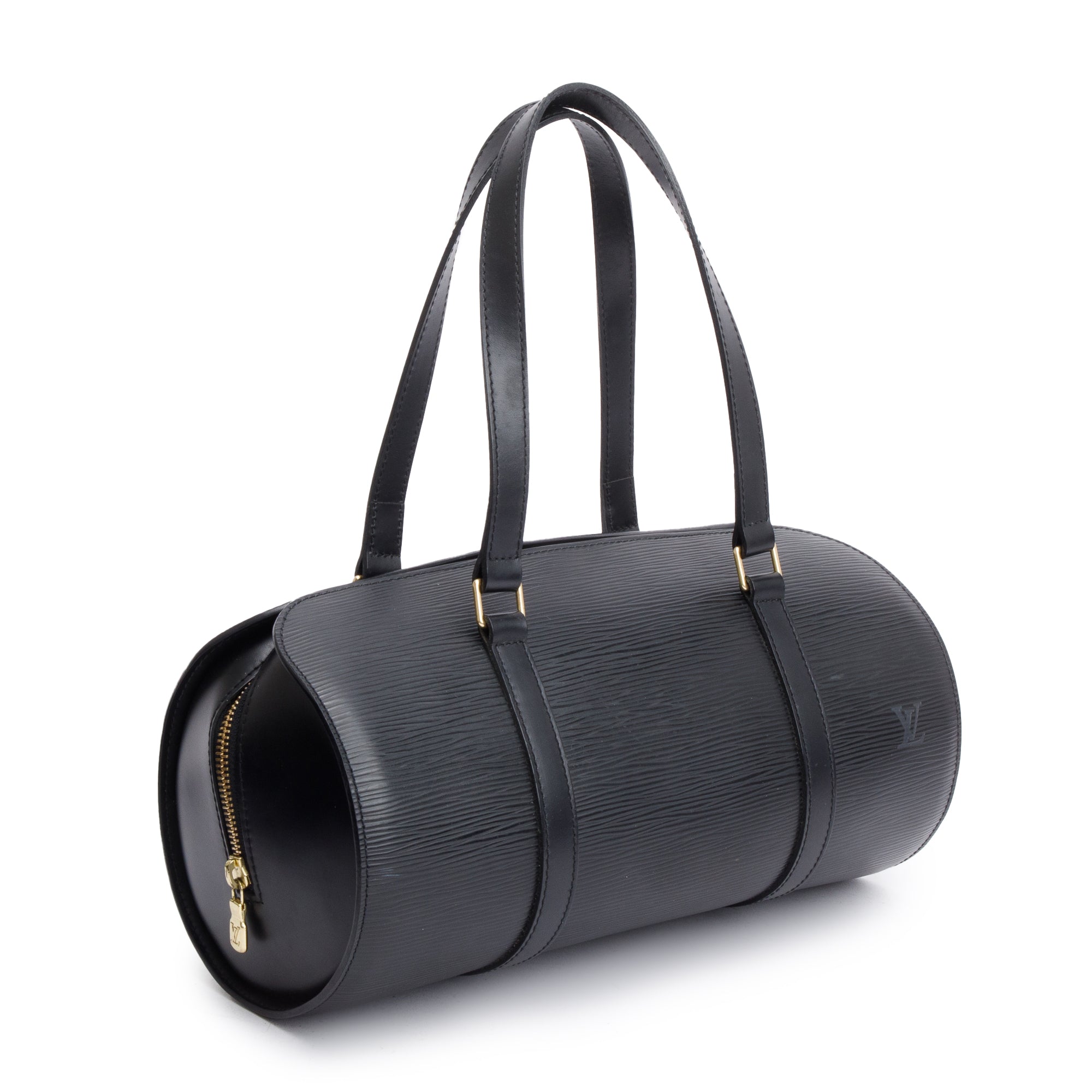 Louis Vuitton Black Epi Leather Soufflot Bag