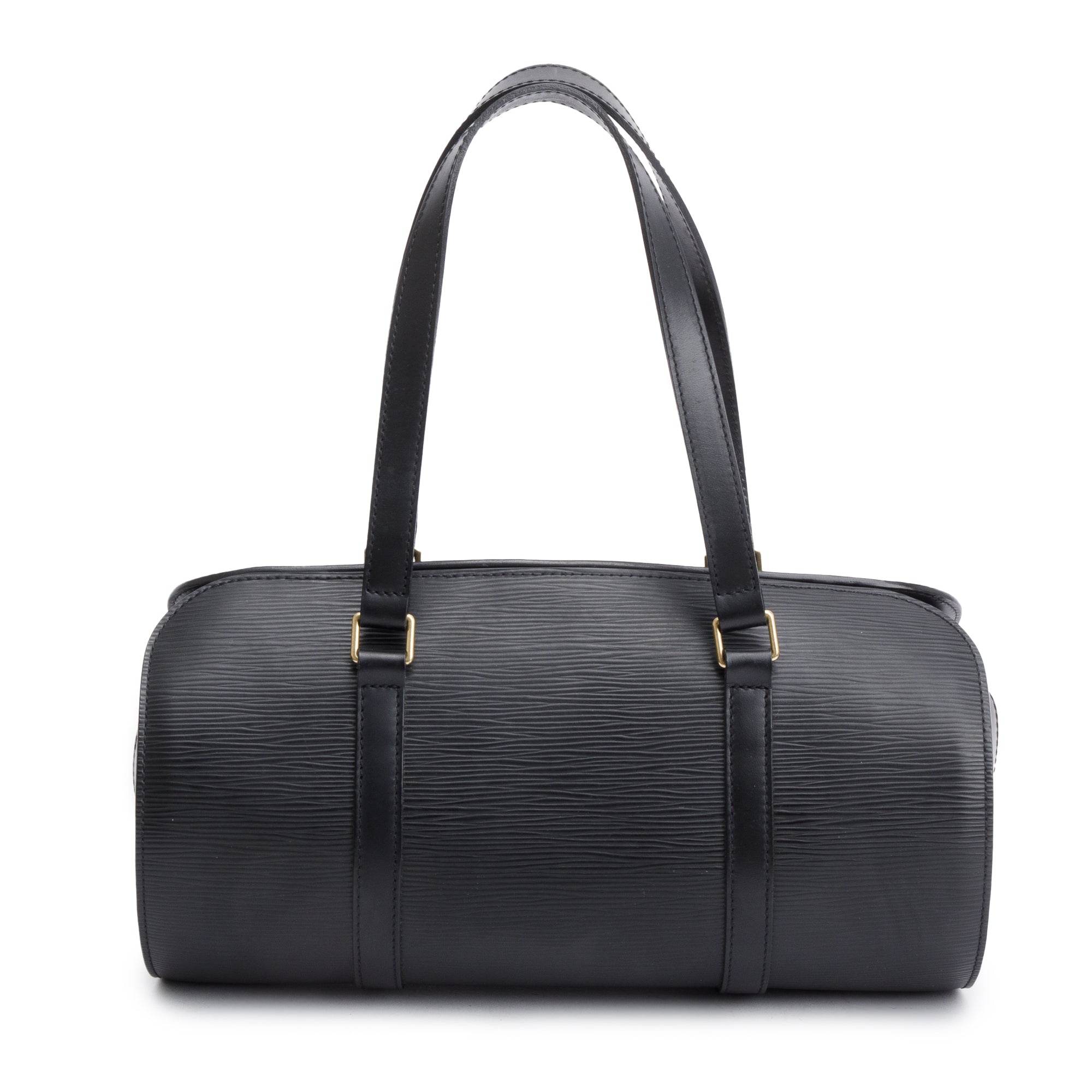 Louis Vuitton Black Epi Leather Soufflot Bag