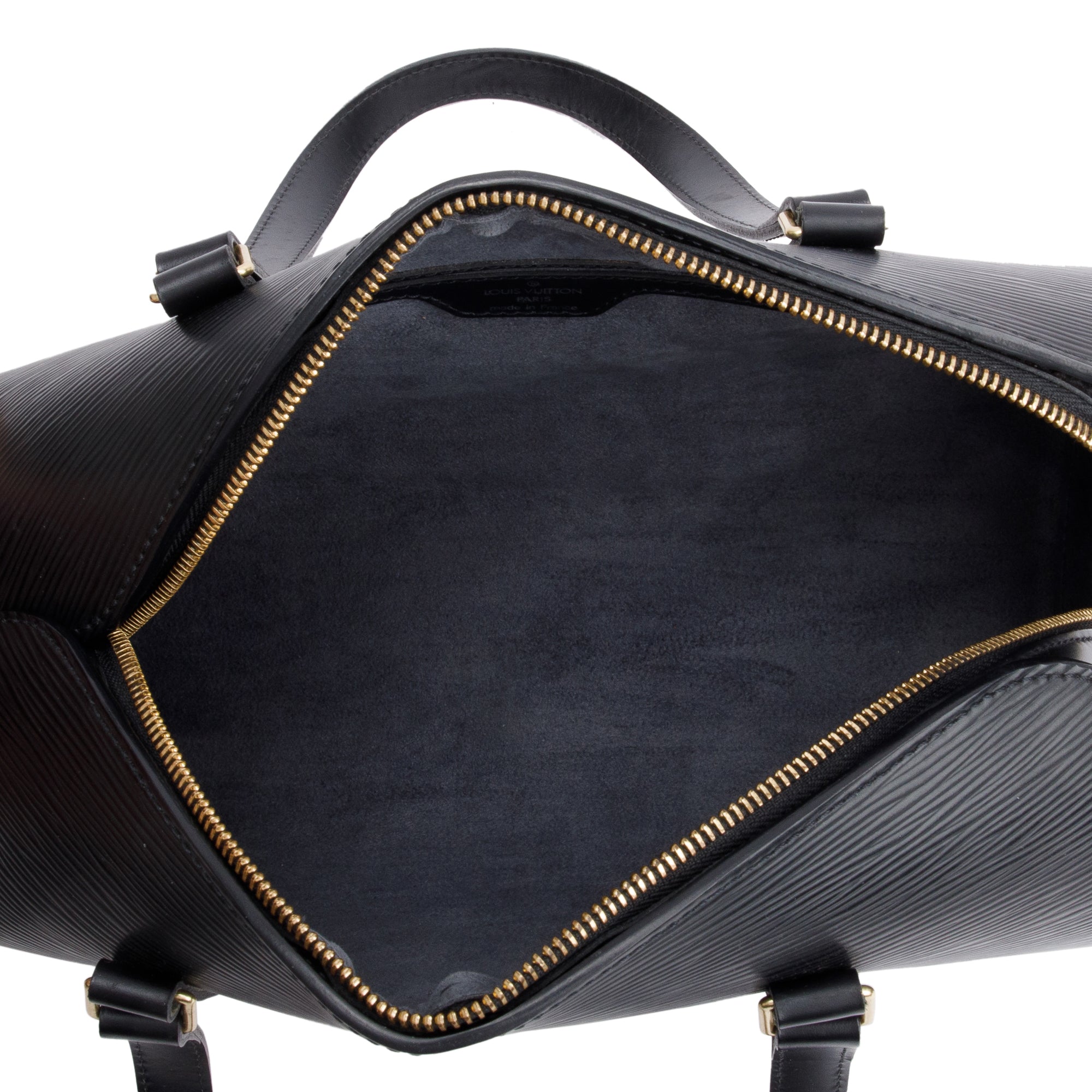 Louis Vuitton Black Epi Leather Soufflot Bag