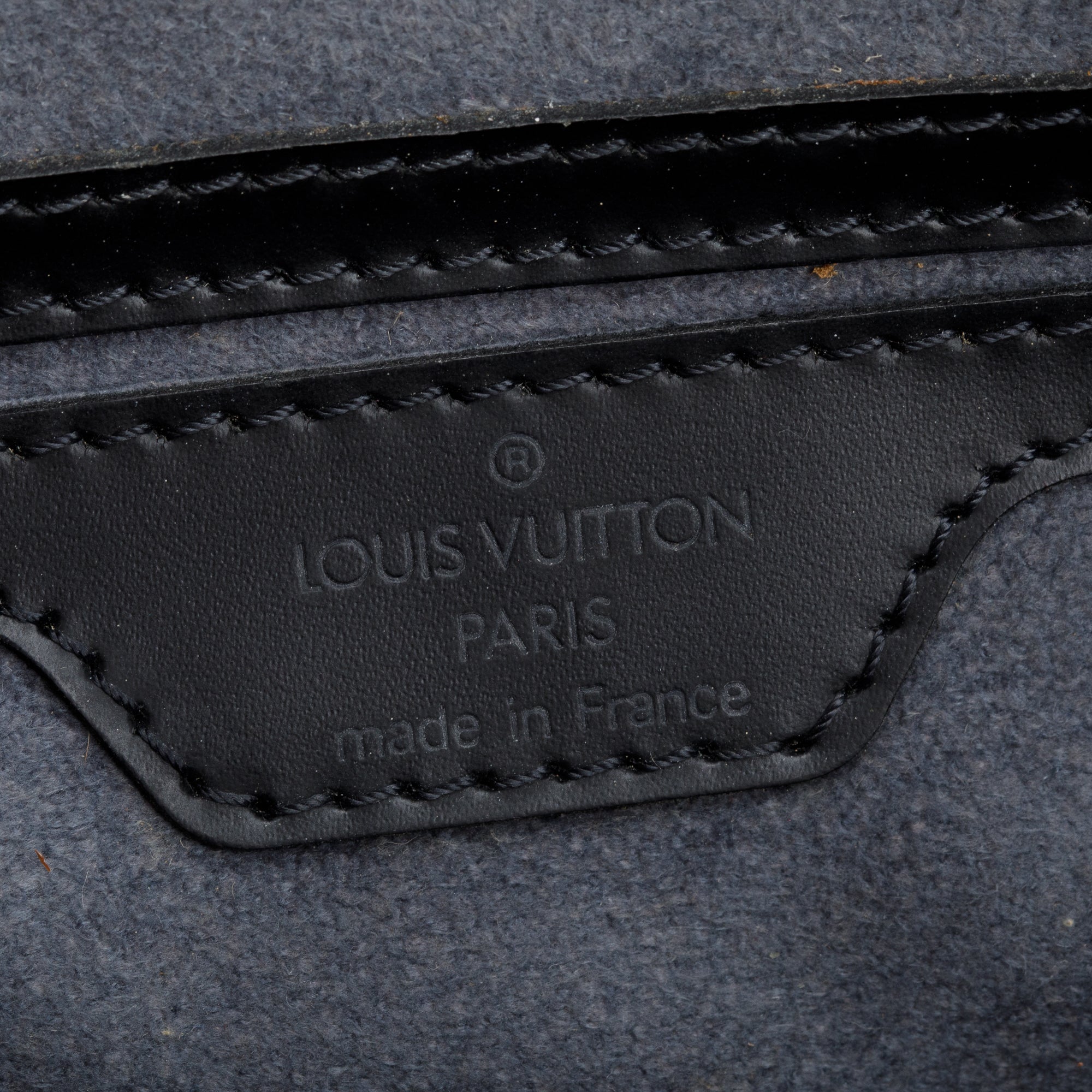Louis Vuitton Black Epi Leather Soufflot Bag