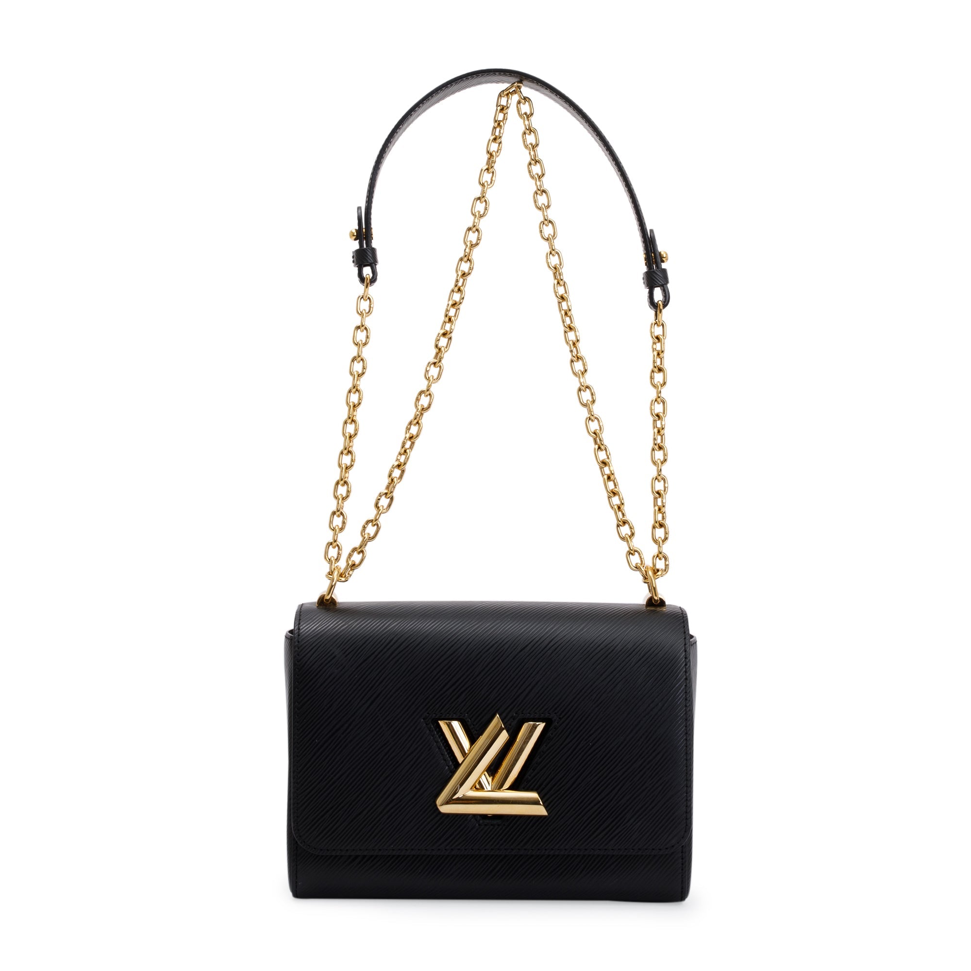 Louis Vuitton Black Epi Leather Twist MM Bag