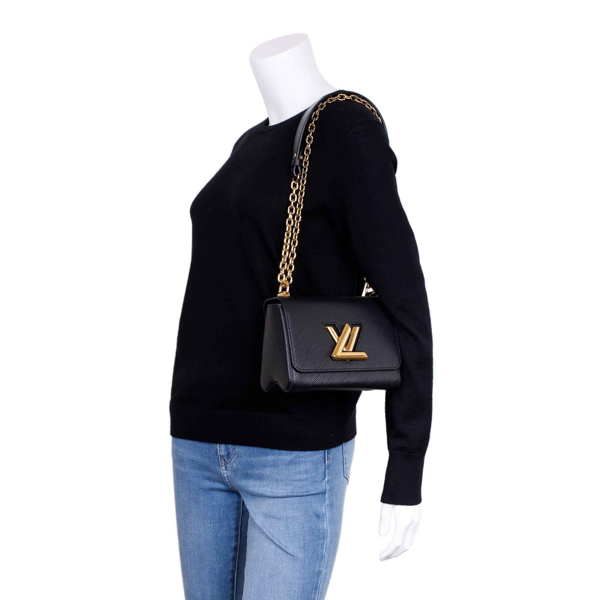 Louis Vuitton Black Epi Leather Twist PM