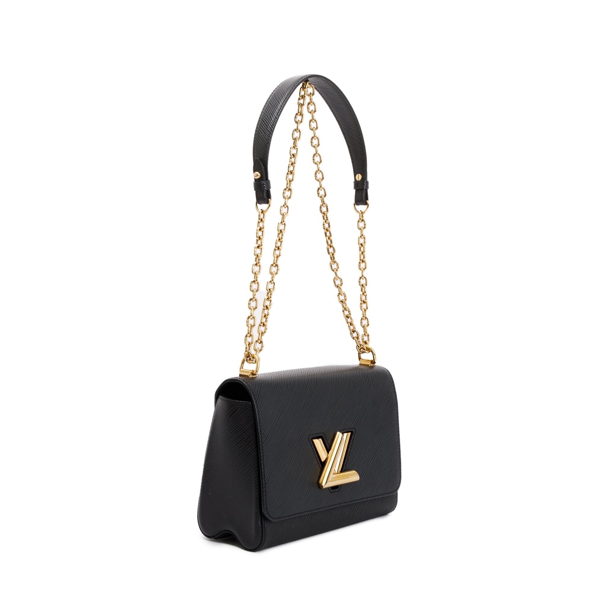 Louis Vuitton Black Epi Leather Twist PM Shoulder Bag