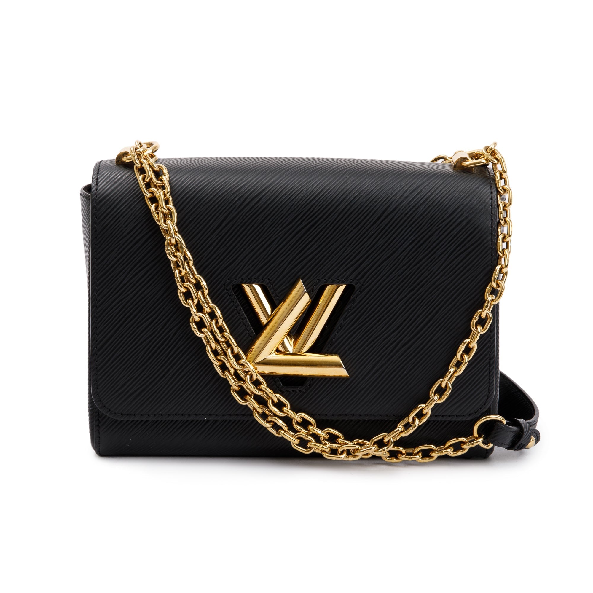 Louis Vuitton Black Epi Leather Twist PM Shoulder Bag