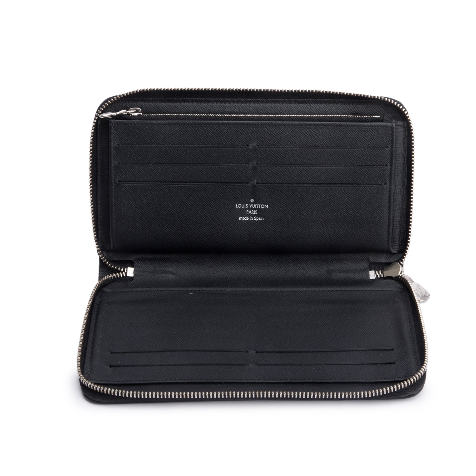 Louis Vuitton Black Epi Leather Zippy Organizer Wallet