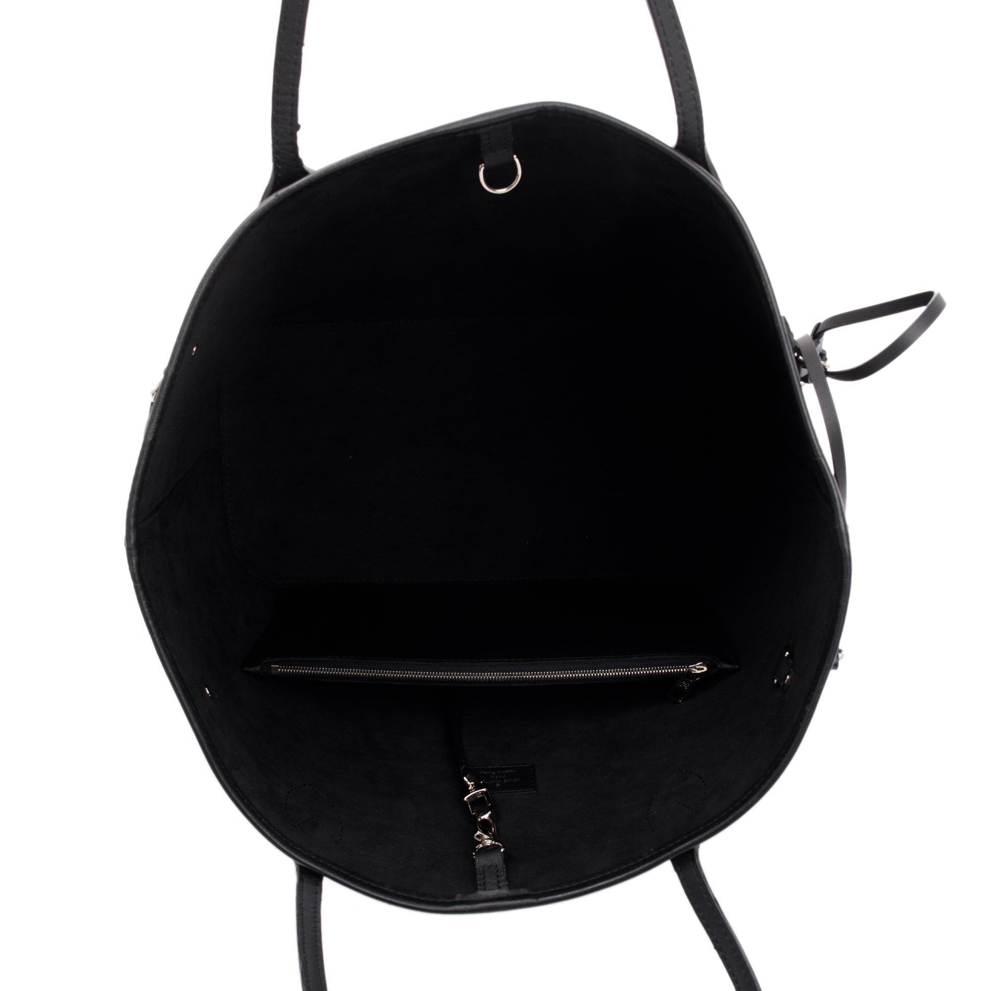 Louis Vuitton Black Epi Neverfull MM w/ Pouch