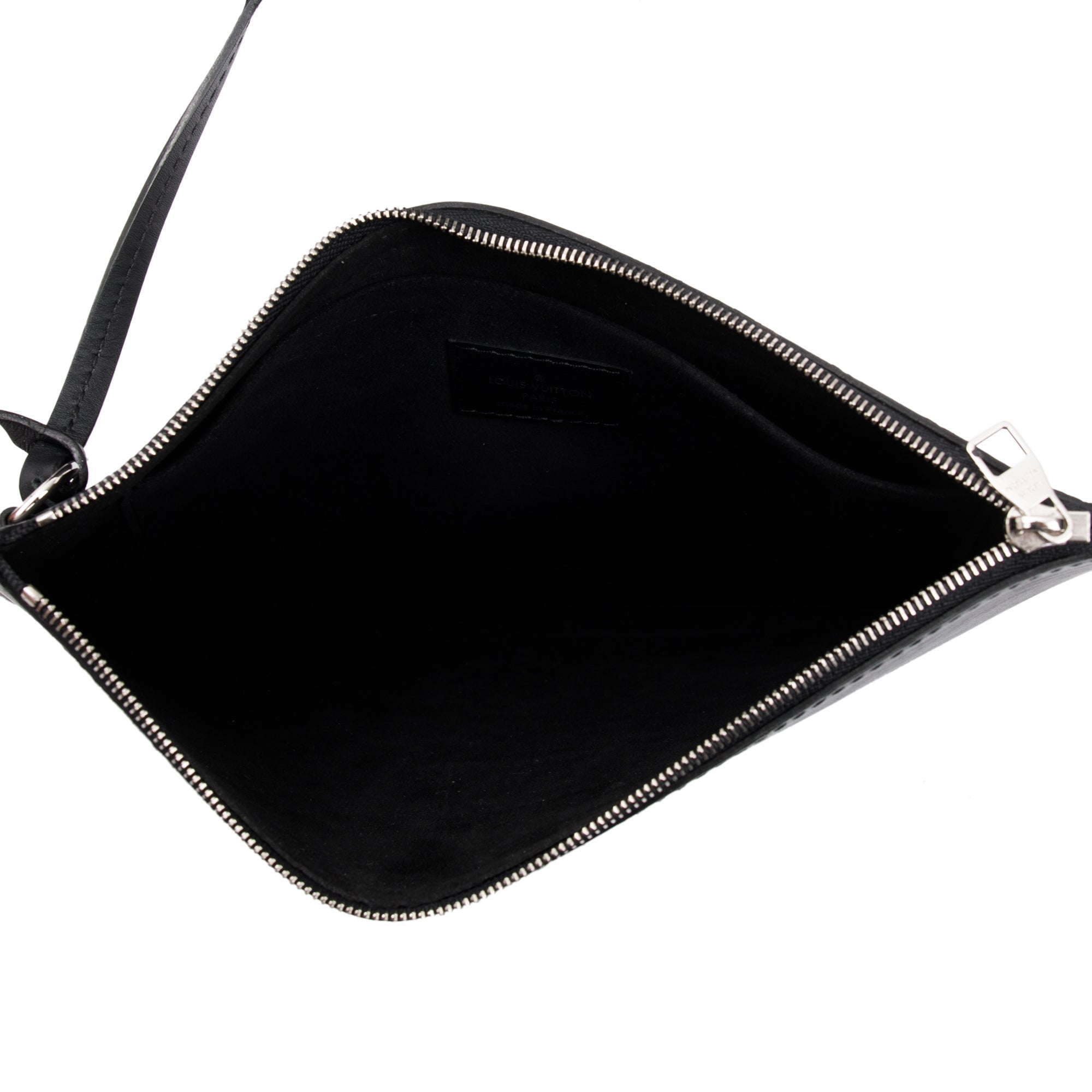 Louis Vuitton Black Epi Neverfull MM w/ Pouch