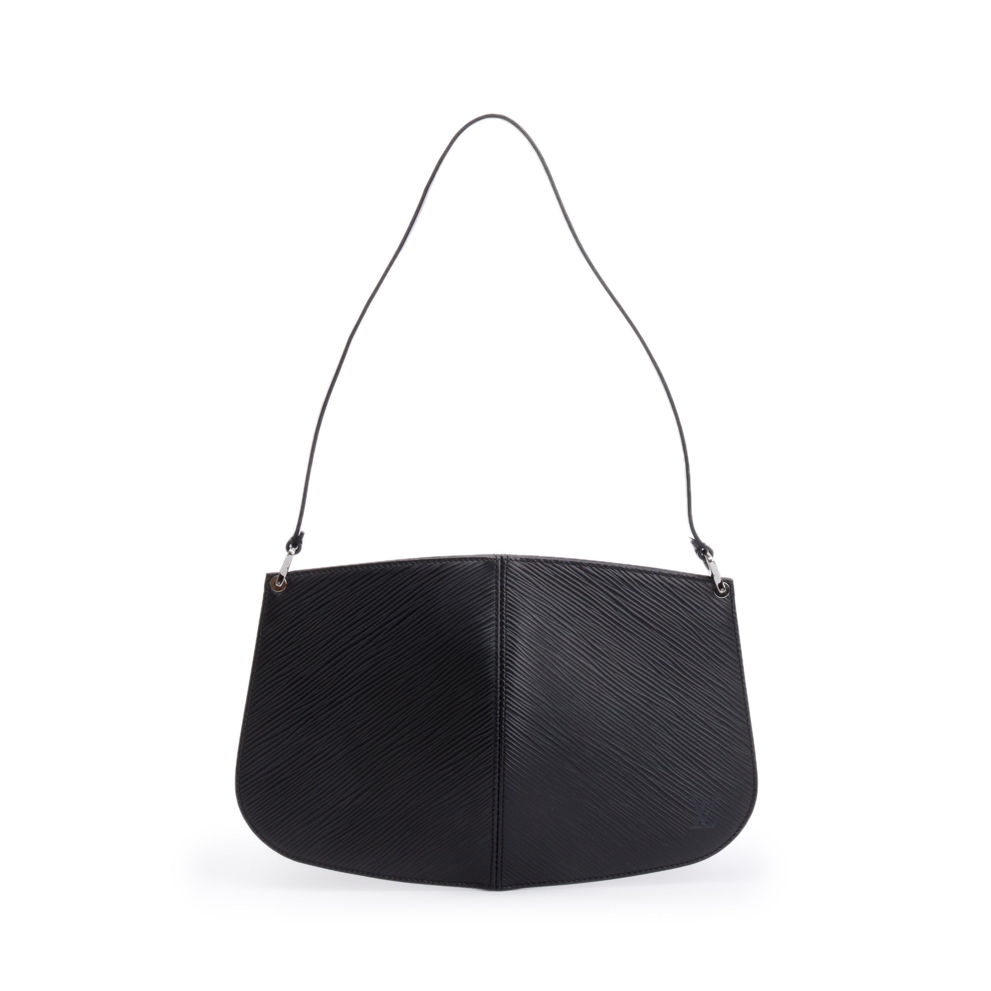 Louis Vuitton Black Epi Pochette Demi-Lune Pochette