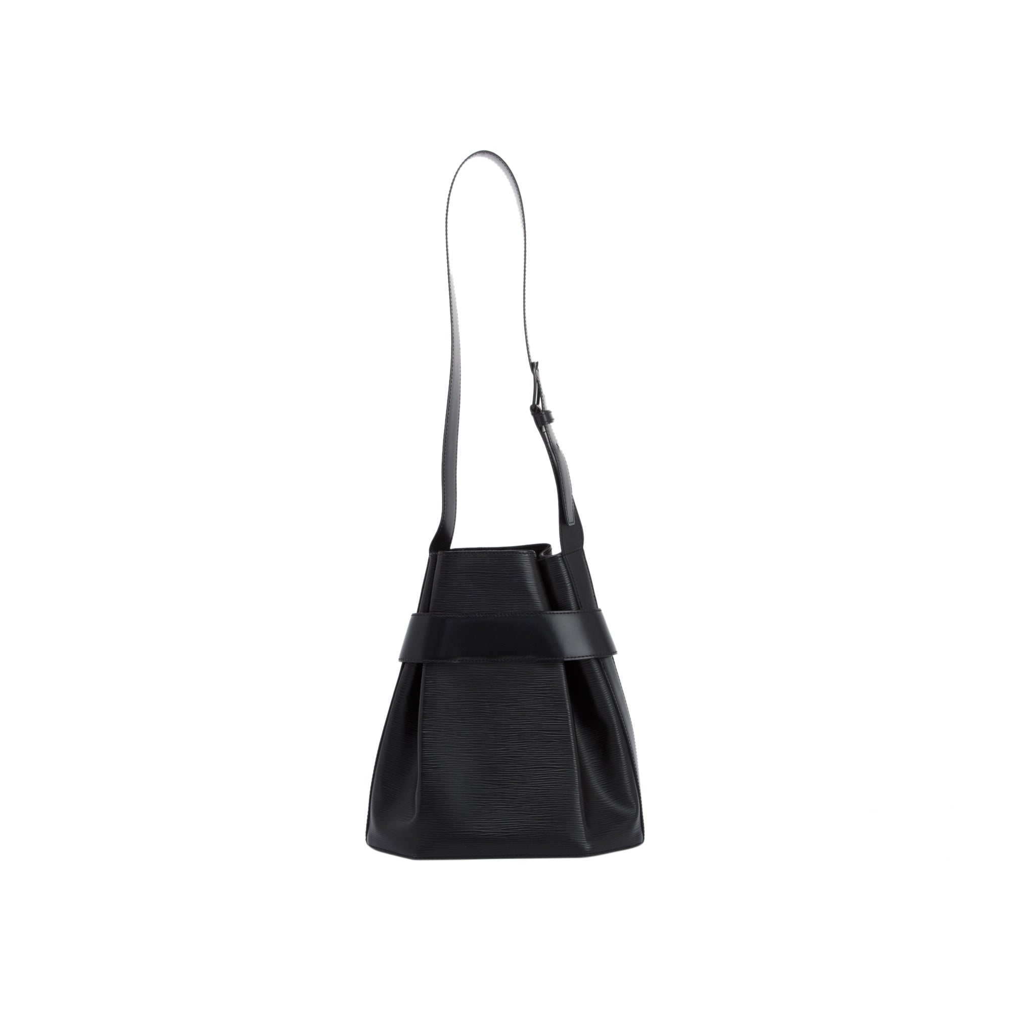 Louis Vuitton Black Epi Sac de Paule PM Bag