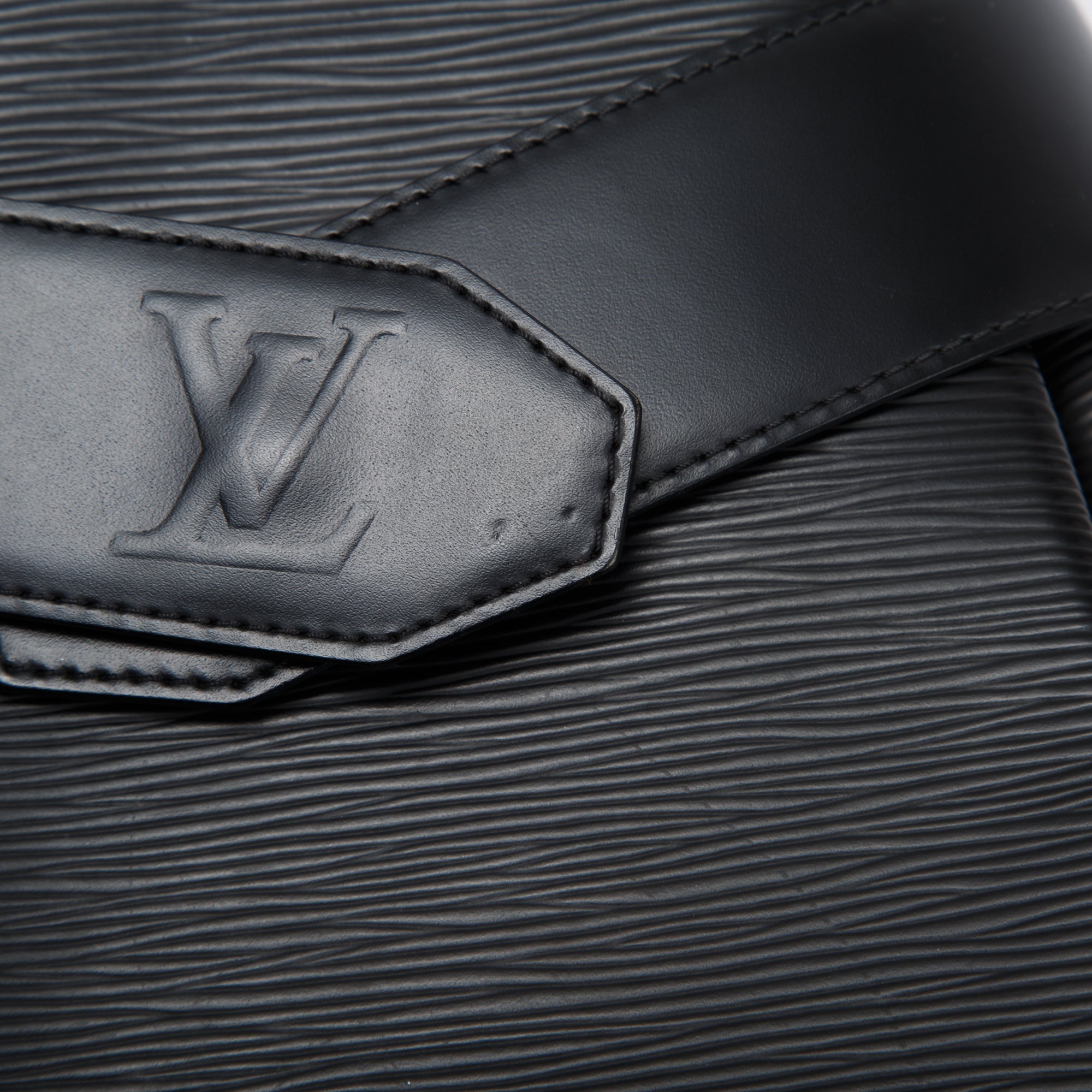 Louis Vuitton Black Epi Sac de Paule PM Bag