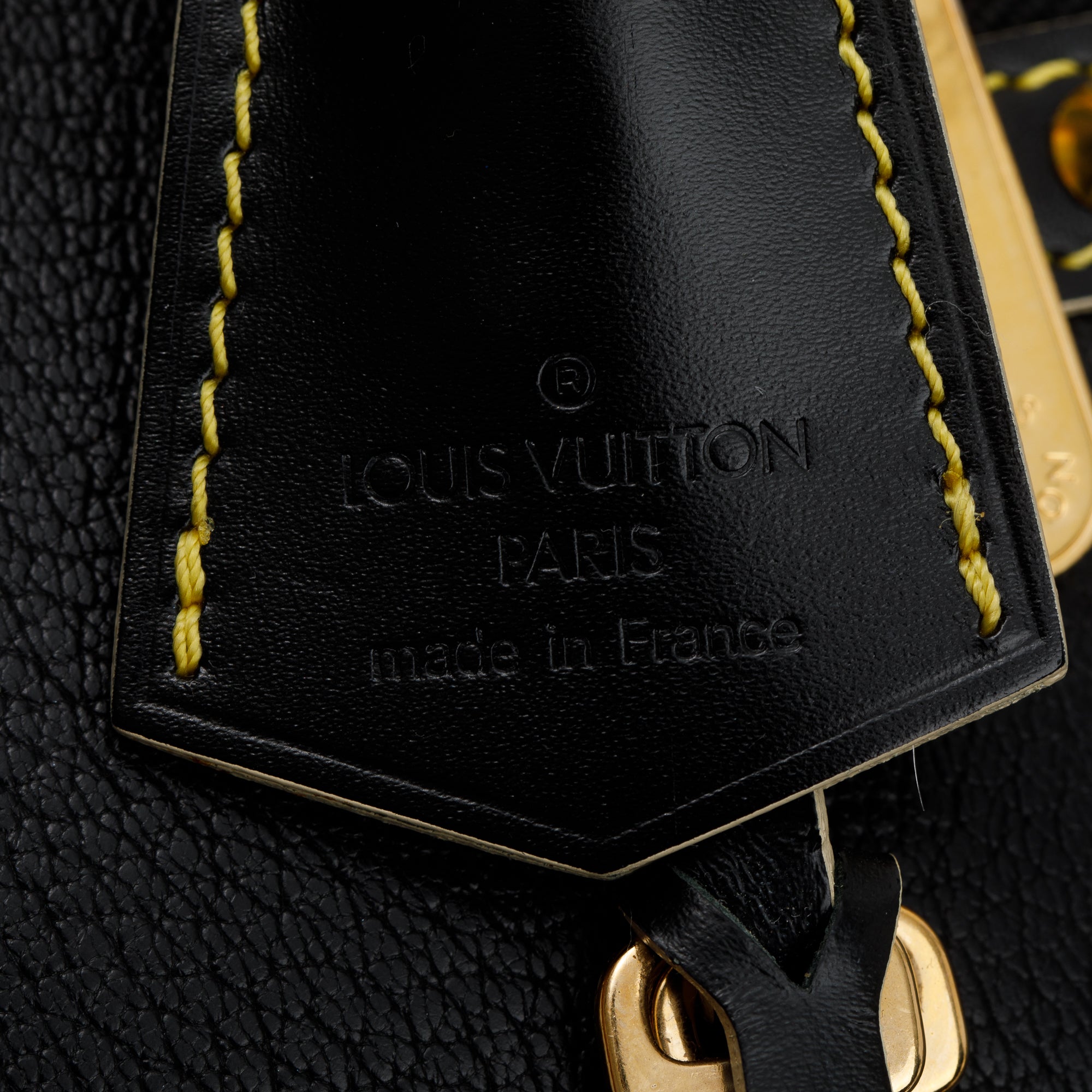 Louis Vuitton Black Goatskin Leather Suhali Le Fabuleux Bag